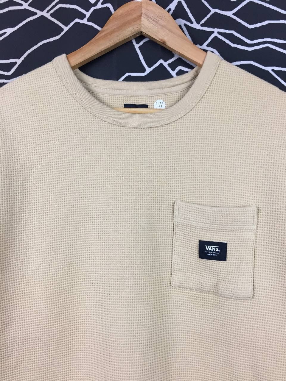 Vans Vans Off The Wall Waffle Knit Classic Fit Long Sleeve Tee Size US M / EU 48-50 / 2 - 3 Thumbnail
