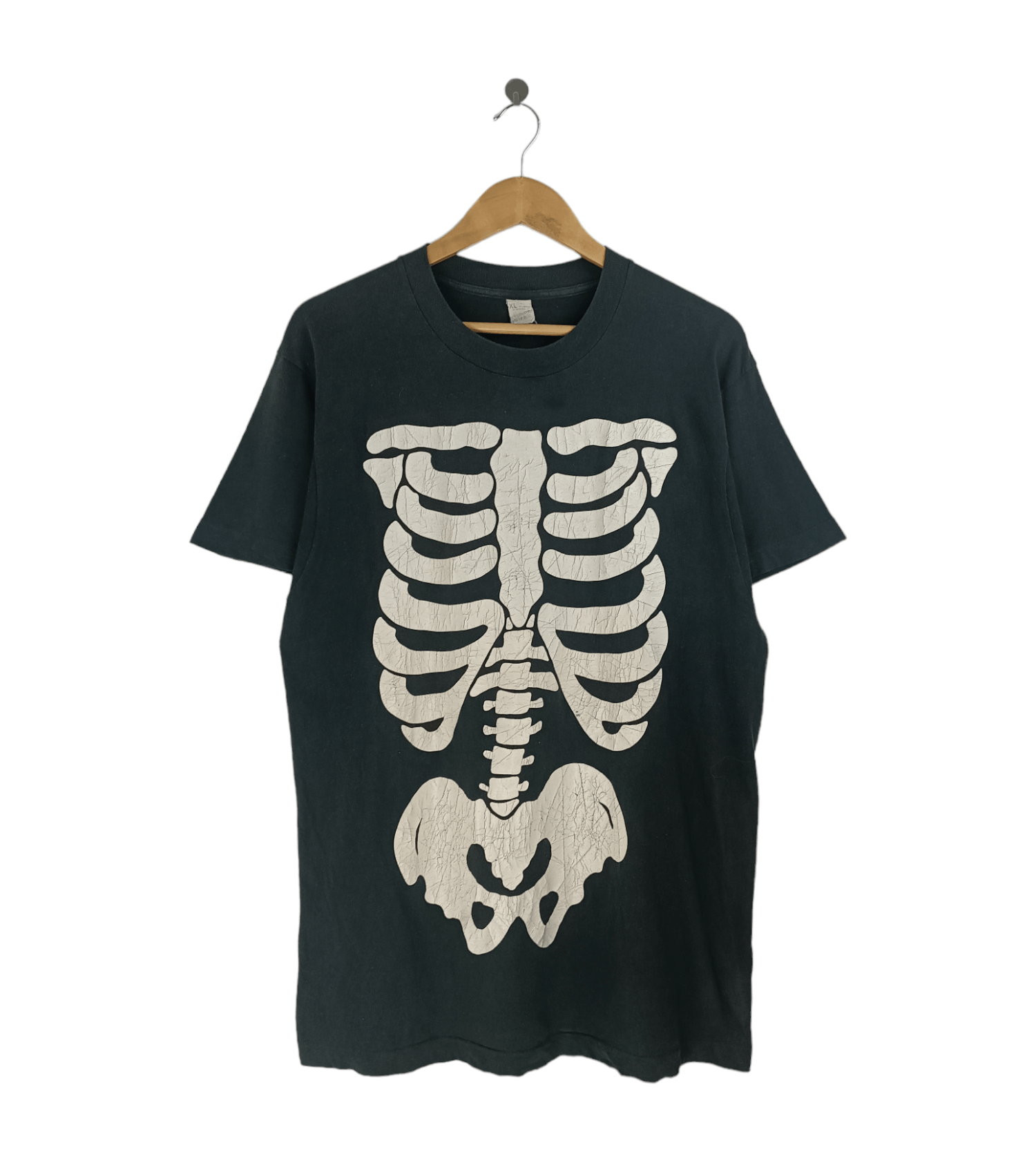 Vintage VINTAGE 80'S SKELETON ANATOMY HORROR HALLOWEEN SPOOKY TEE Size US L / EU 52-54 / 3 - 1 Thumbnail