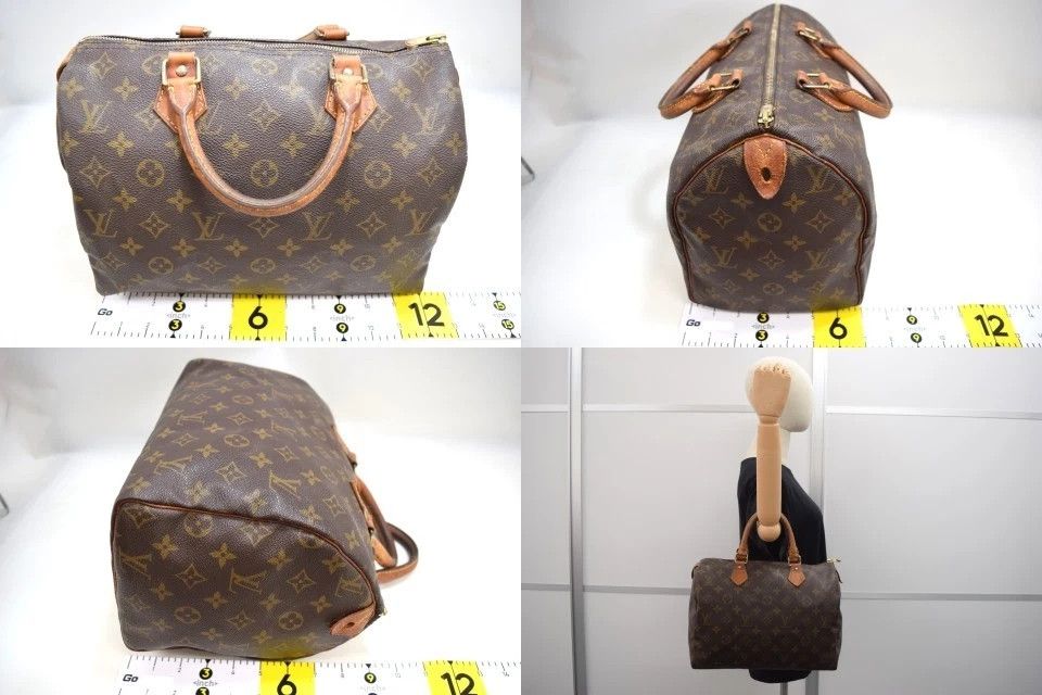 Louis Vuitton Auth Louis Vuitton Speedy 30 Hand Bag Monogram Canvas M41526 Size ONE SIZE - 5 Thumbnail