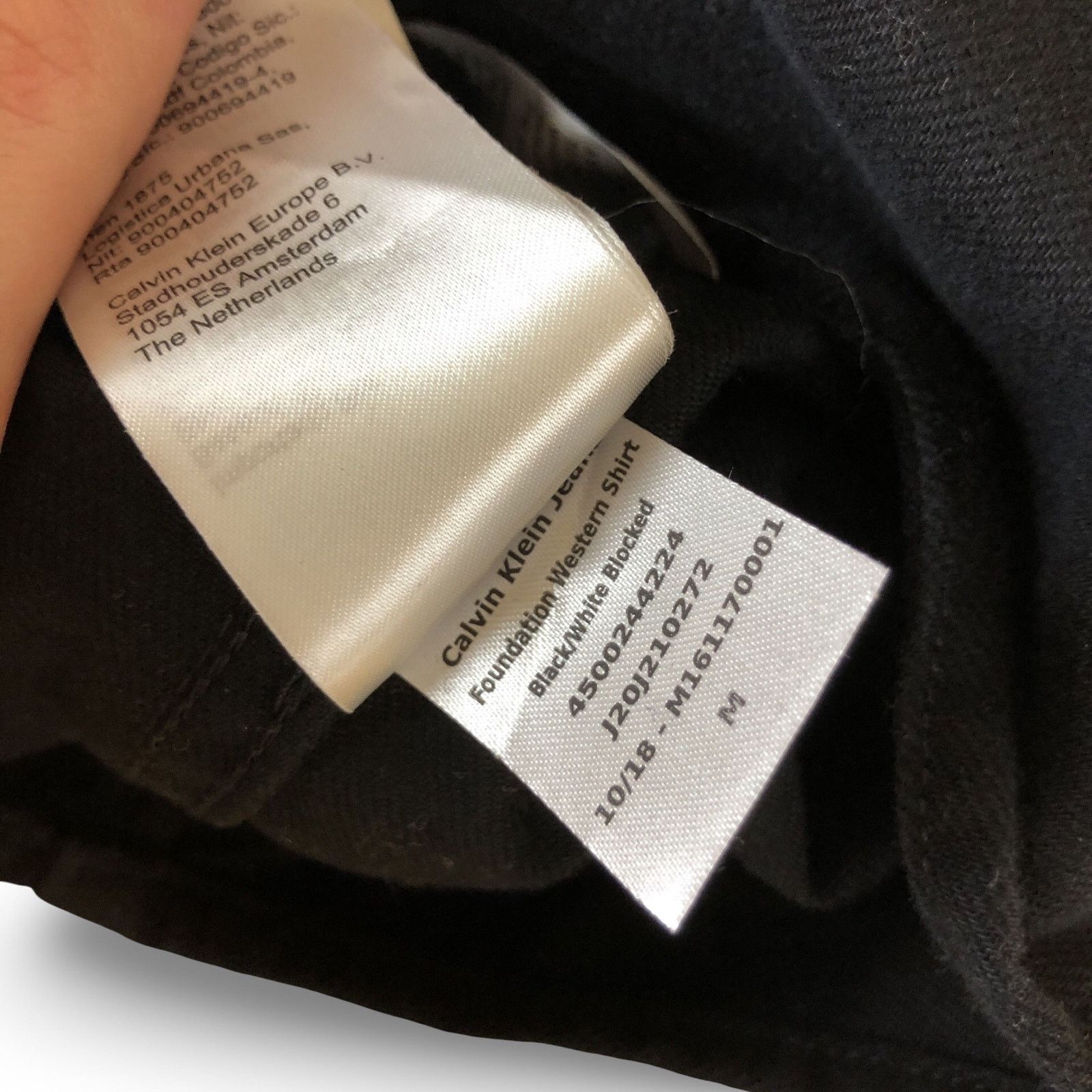 Calvin Klein × Raf Simons Raf Simons Era Calvin Klein Jeans Denim Shirt Black/White Size US M / EU 48-50 / 2 - 10 Thumbnail