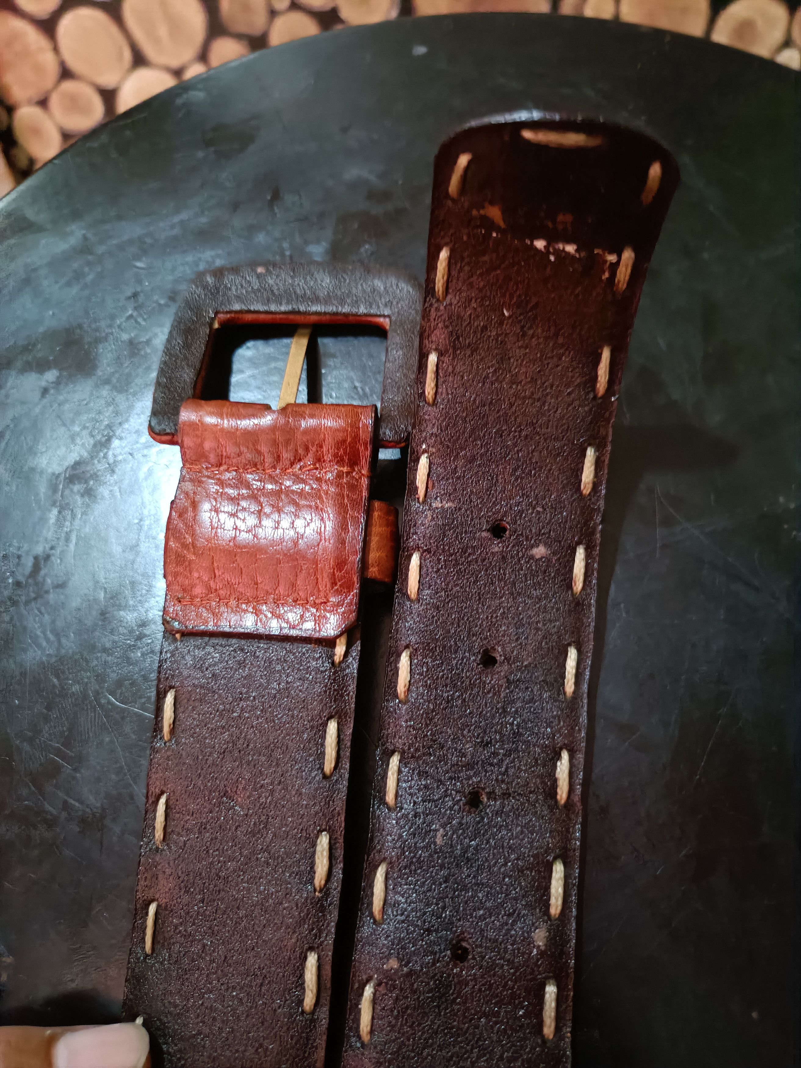 Vintage Vintage 90s woman leather belt Size ONE SIZE - 3 Thumbnail