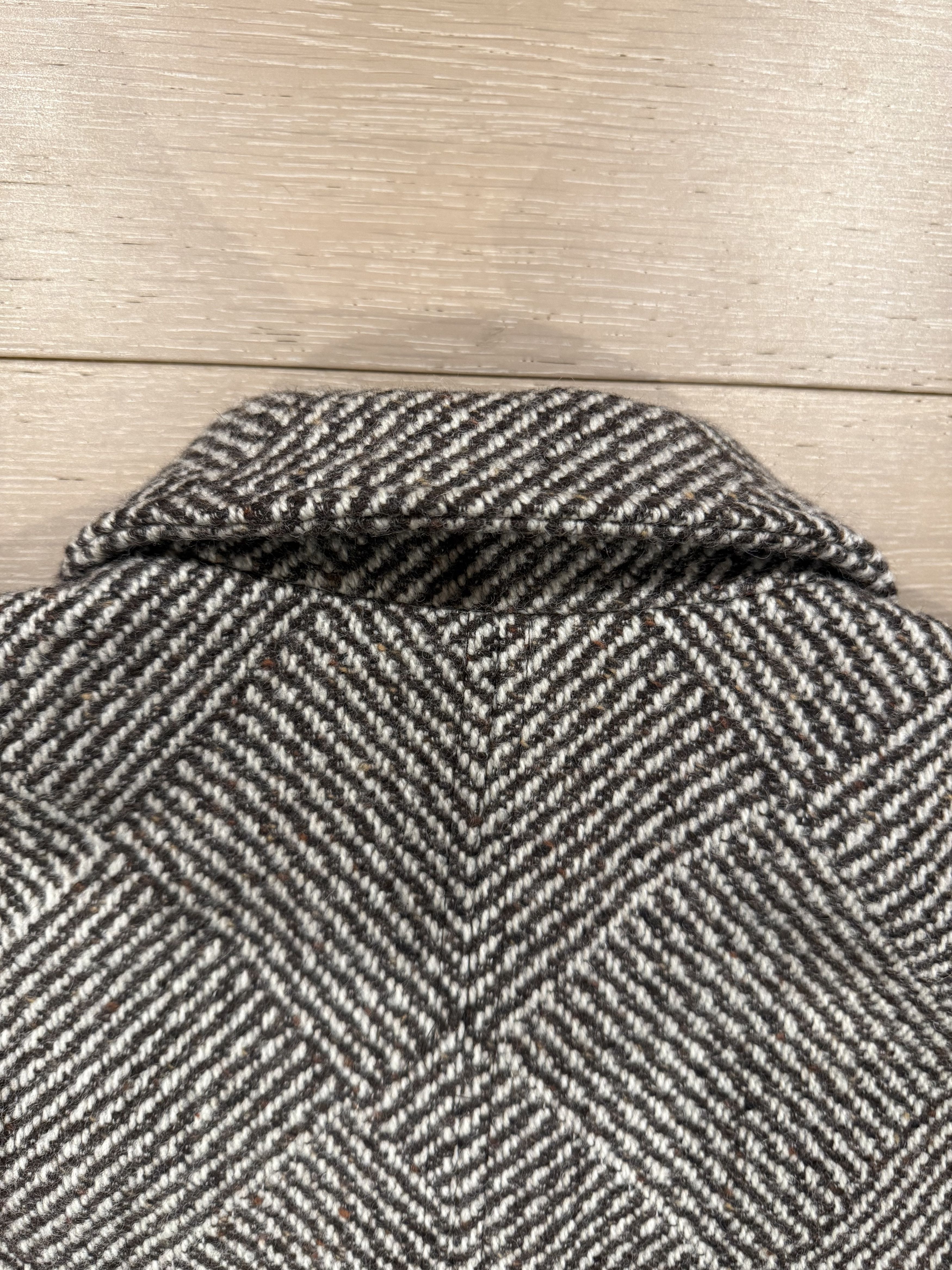 Ojardorf 💚 O. FILES Chess Wool Jacket in Mocha/Cream Medium NEW Size US M / EU 48-50 / 2 - 19 Thumbnail