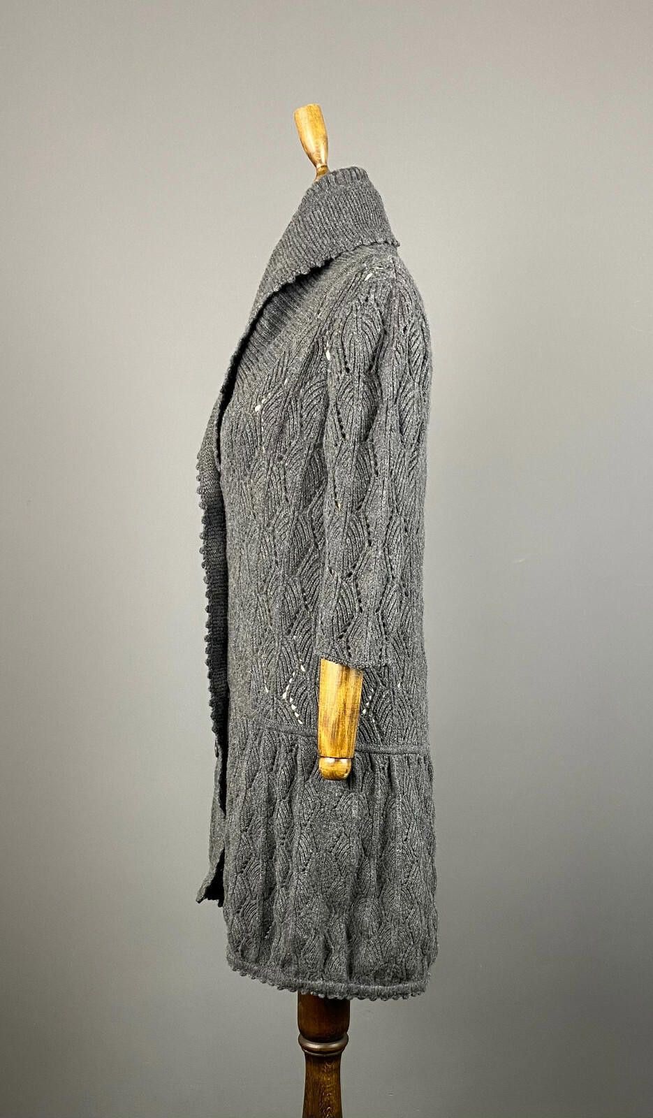 Diane von Furstenberg Ladies Diane von Furstenberg Grey Button Up Knited Dress Size M / US 6-8 / IT 42-44 - 4 Thumbnail