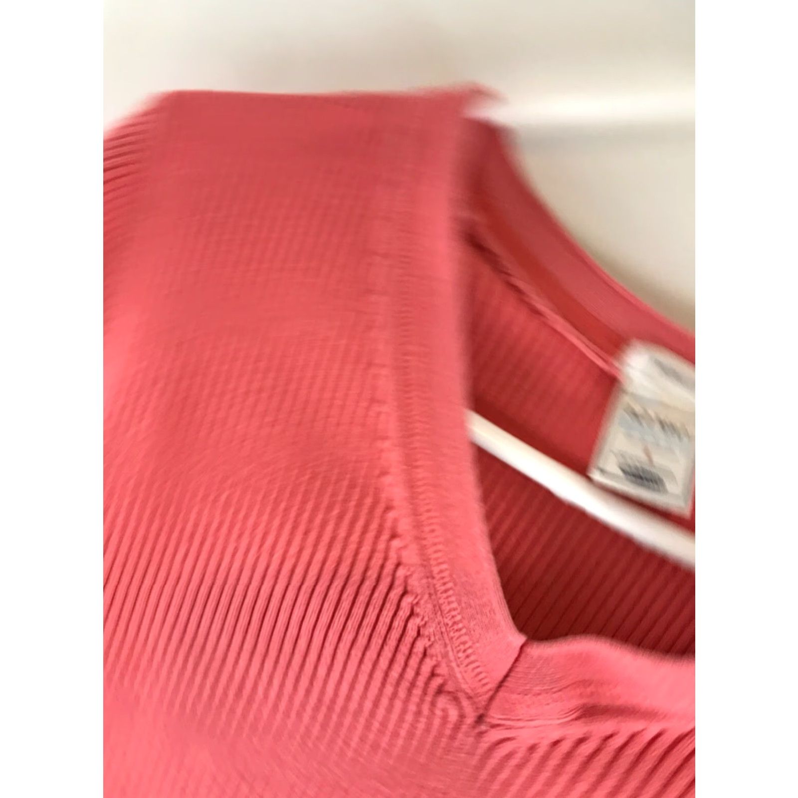 Old Navy Old Navy Shirt Women Large Pink V-neck Ribbed 3/4 Sleeve Tee, Casual, Regular, 100% Cotton, Solid, Modern Basic Size L / US 10 / IT 46 - 5 Thumbnail