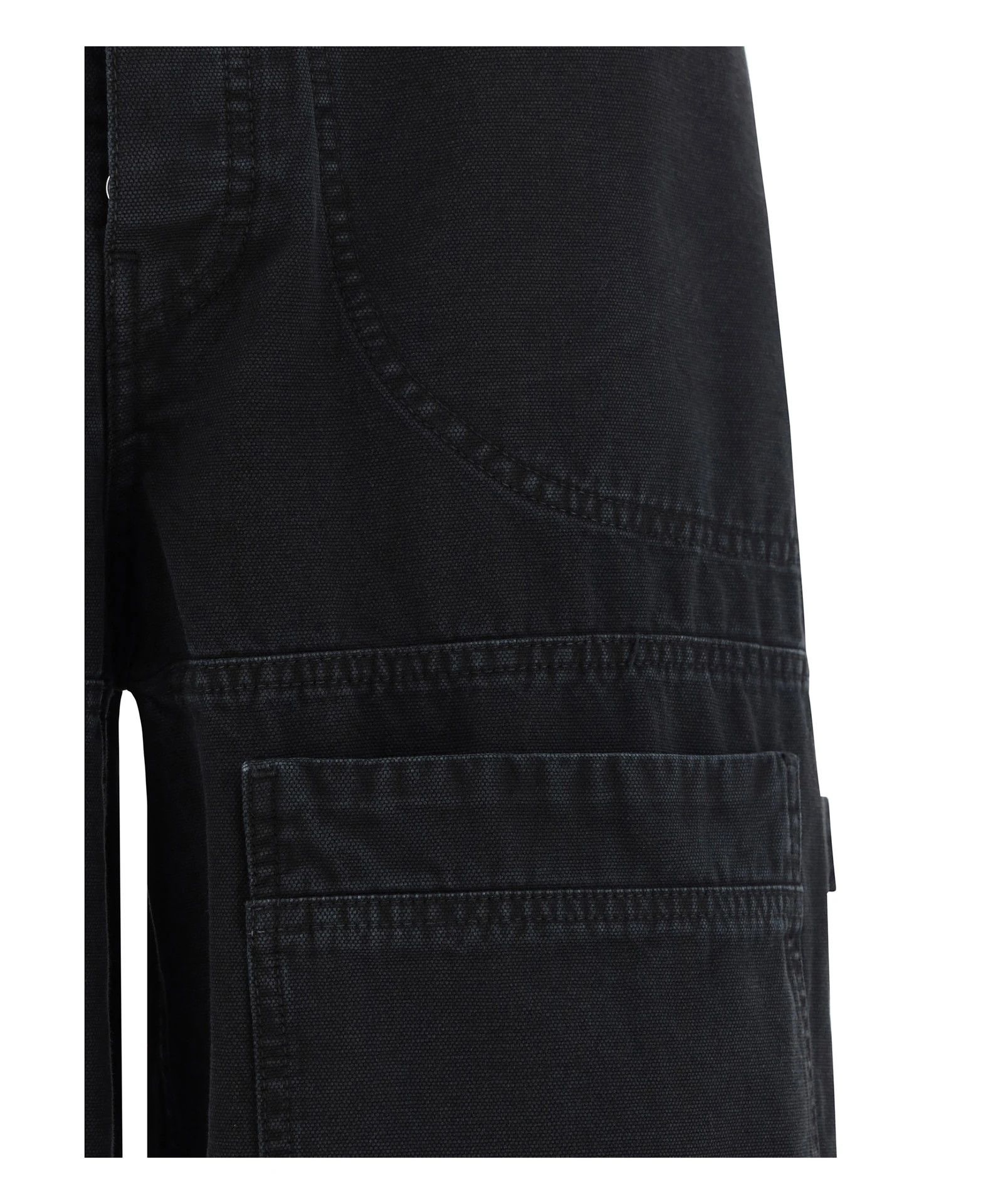 Off-White o1s22i1n1124 Carpenter Canvas Pant in Noir Size US 34 / EU 50 - 3 Thumbnail