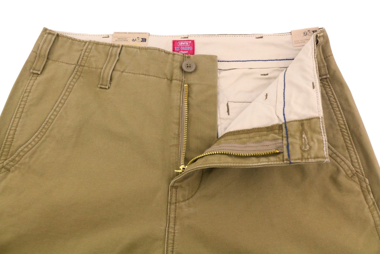 Levi's XX CARGO W32/L32 Brown Straight Cargo Pants 87052 Size US 32 / EU 48 - 4 Thumbnail