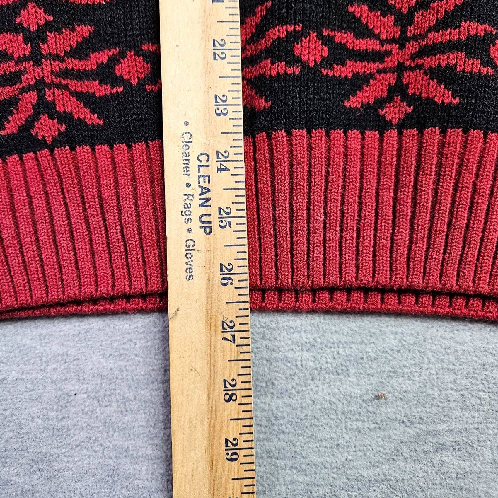 Vintage VINTAGE Tundra Sweater Unisex Adult Red Black Nordic Knit Size S/P Pullover Knit Wool Acrylic Crew Neck Men Red Nordic Size US S / EU 44-46 / 1 - 6 Thumbnail