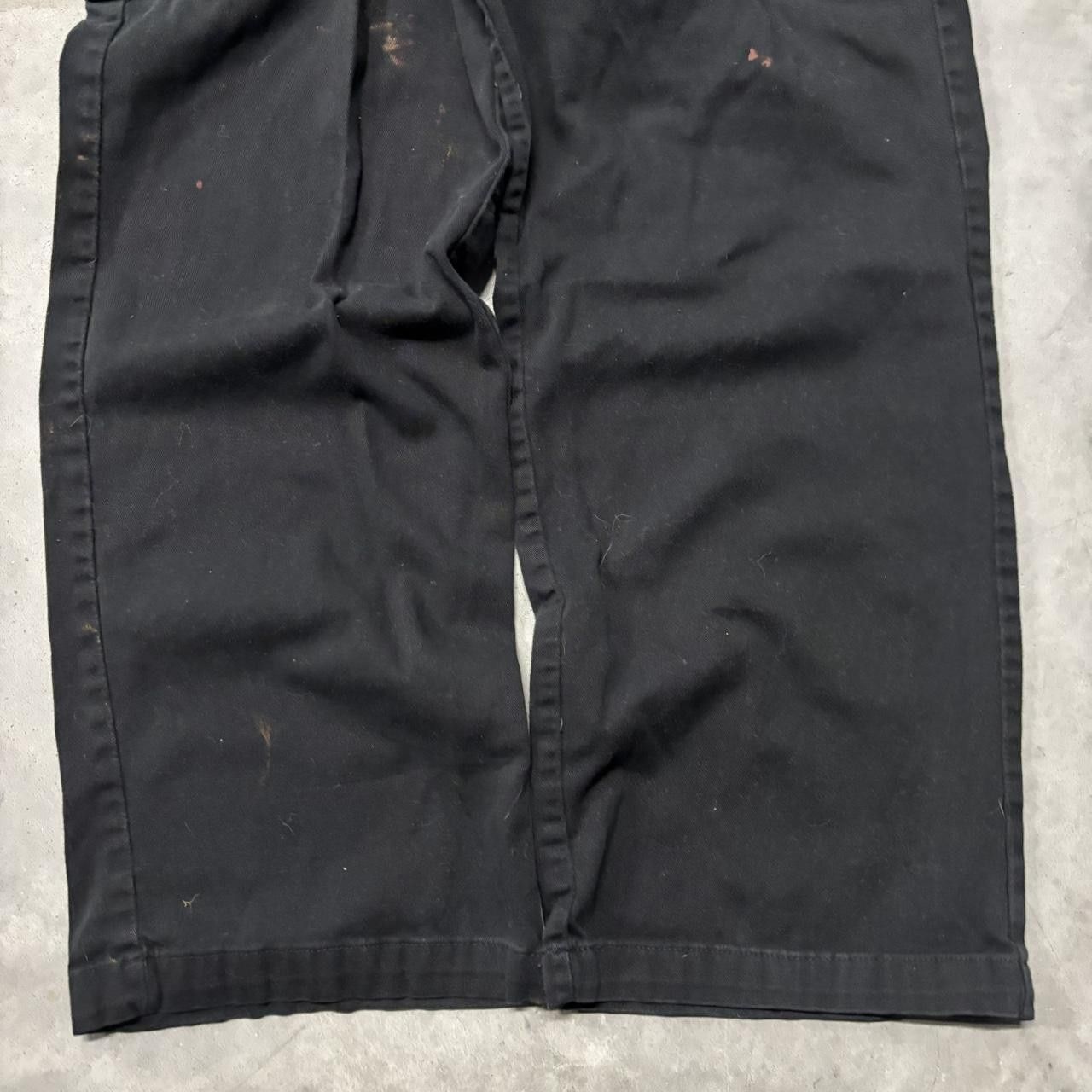 Japanese Brand × Vintage Crazy Vintage Y2K/2000s Faded Black Skater Cargo Pants! Size US 33 - 6 Thumbnail