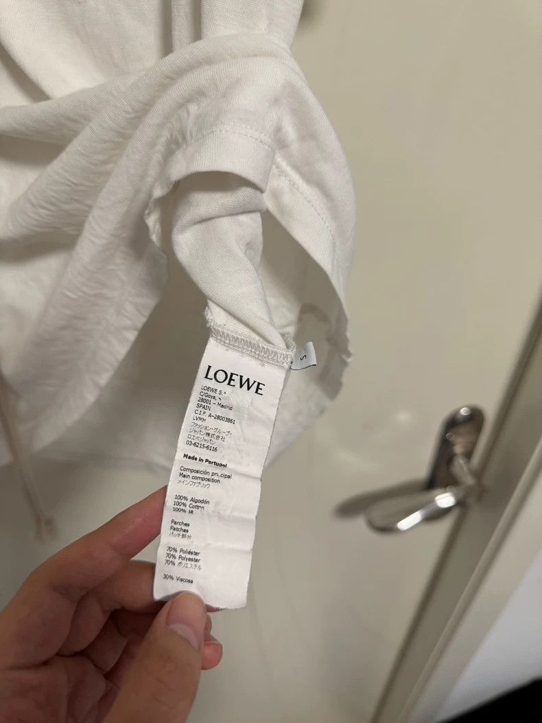Loewe Loewe Short-sleeved T-shirt decorated with drawstring Size S / US 4 / IT 40 - 4 Thumbnail