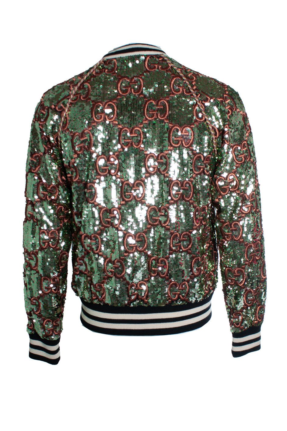 Gucci Gucci, All over sequin bomber in gold and pink Size M / US 6-8 / IT 42-44 - 2 Thumbnail