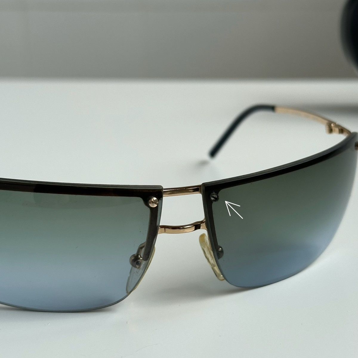 Gucci × Tom Ford × Vintage GUCCI Sunglasses Blue Green