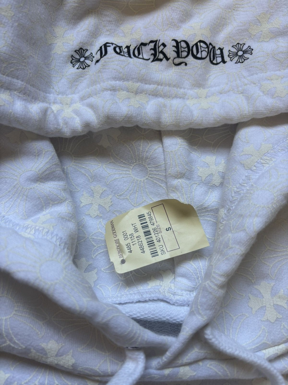 Chrome Hearts Chrome Hearts White Cross Plus Hoodie Size US S / EU 44-46 / 1 - 5 Thumbnail