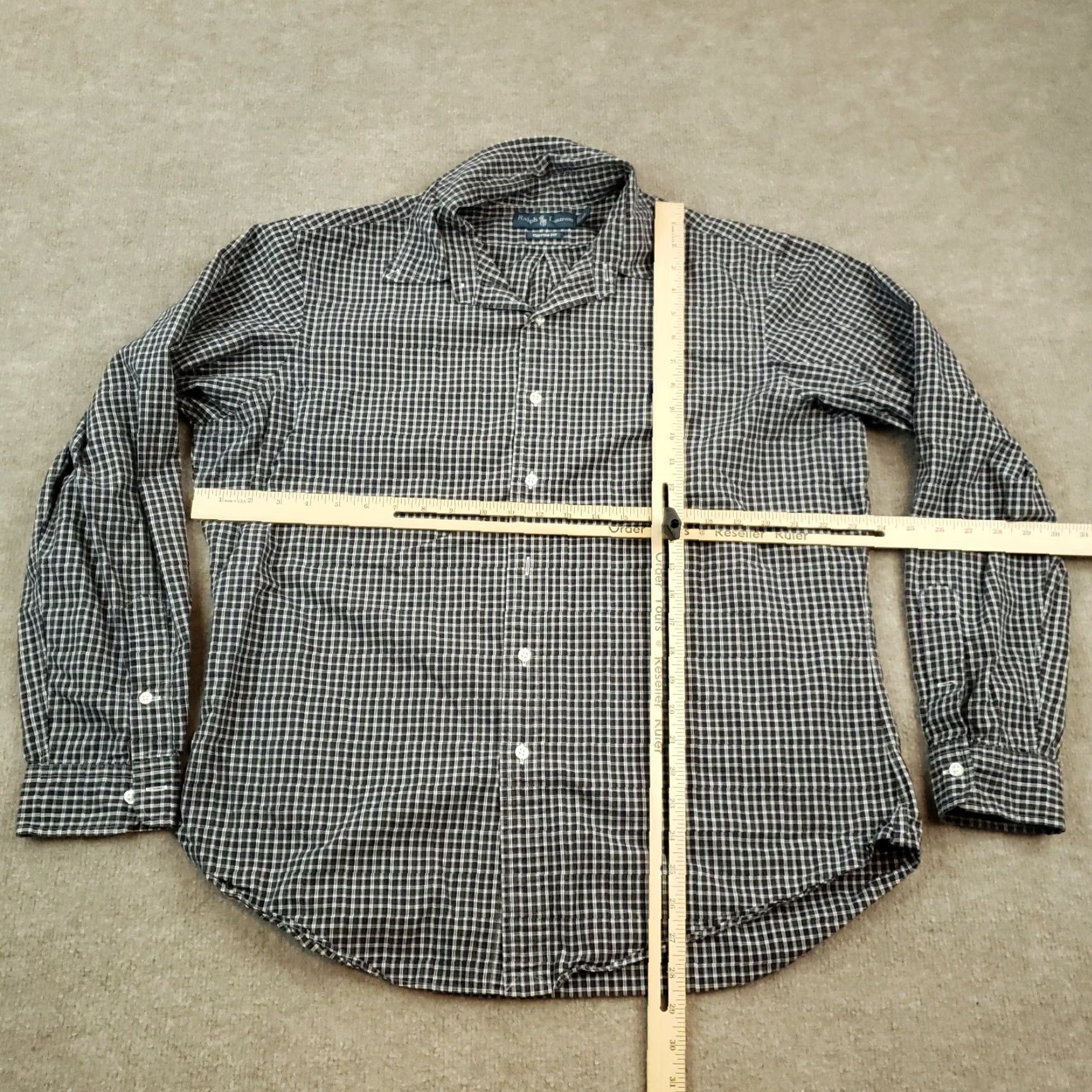 Ralph Lauren Ralph Lauren Plaid Button Up Long Sleeve Shirt Mens XL Blue Green Cotton Size US XL / EU 56 / 4 - 2 Thumbnail