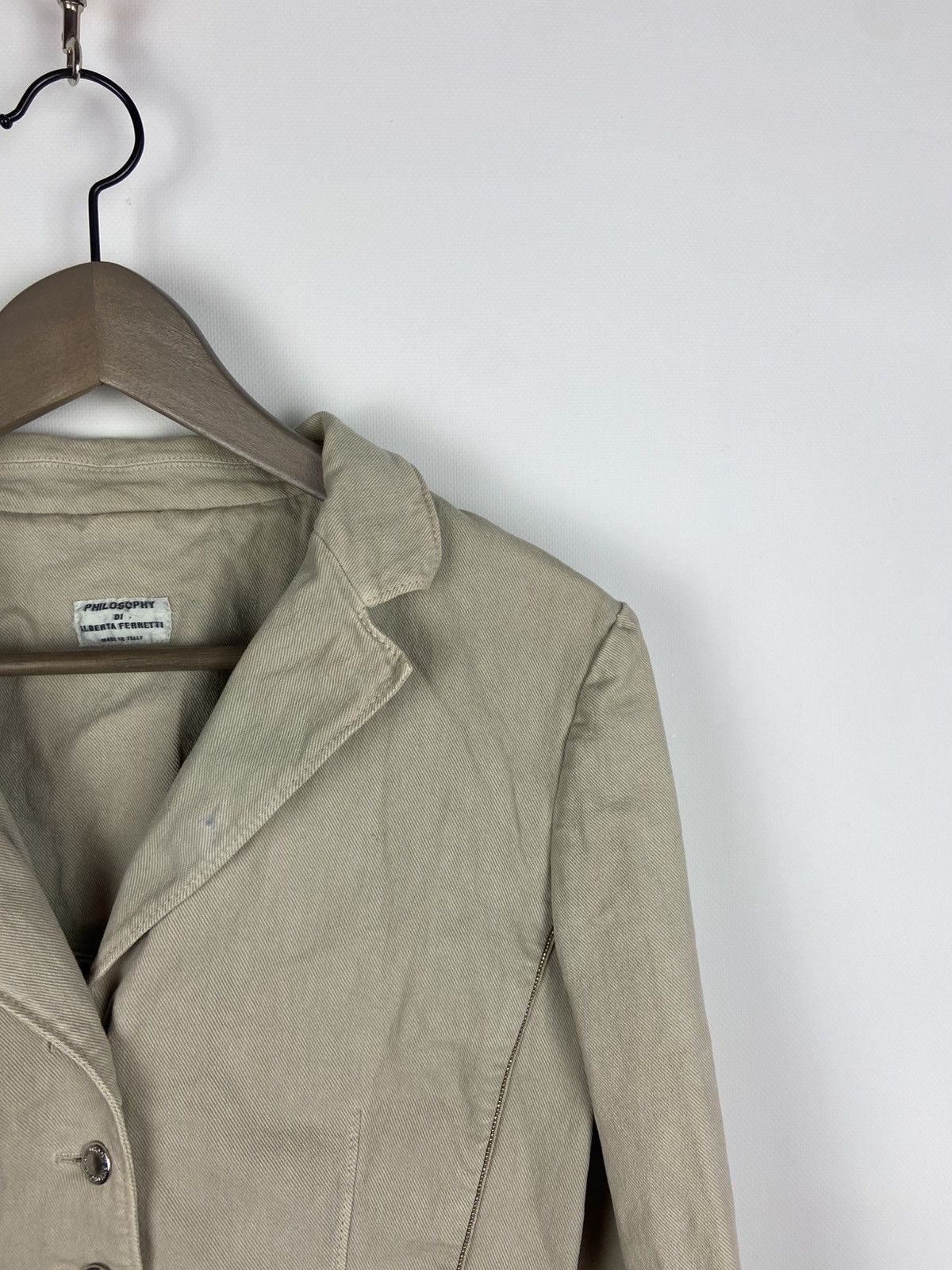 Alberta Ferretti × Designer Vintage Philosophy di Alberta Ferretti Womens Button Blazer Size M / US 6-8 / IT 42-44 - 7 Thumbnail