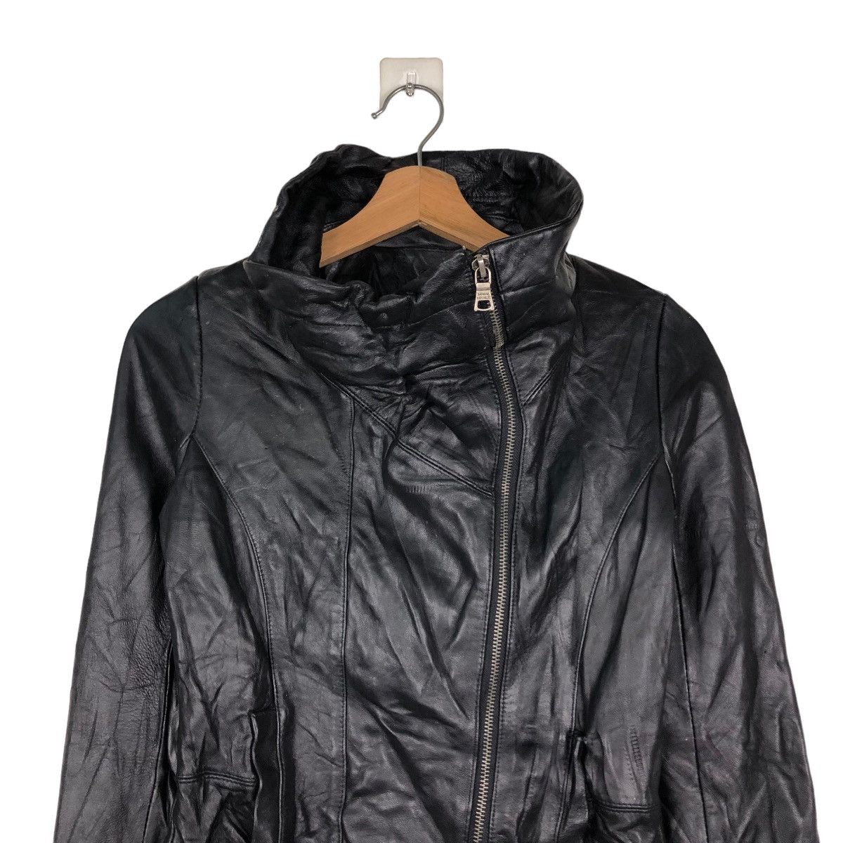 Japanese Brand 📌VINTAGE CROPPED LEATHER JACKET BANANA REPUBLIC JAPAN Size M / US 6-8 / IT 42-44 - 4 Thumbnail