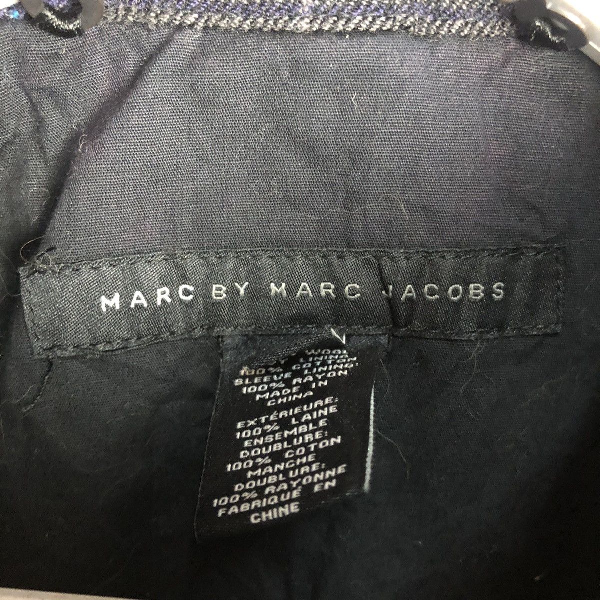 Japanese Brand Marc by Marc Jacobs checkered Blue Flannel jacket #A873 Size US S / EU 44-46 / 1 - 12 Thumbnail