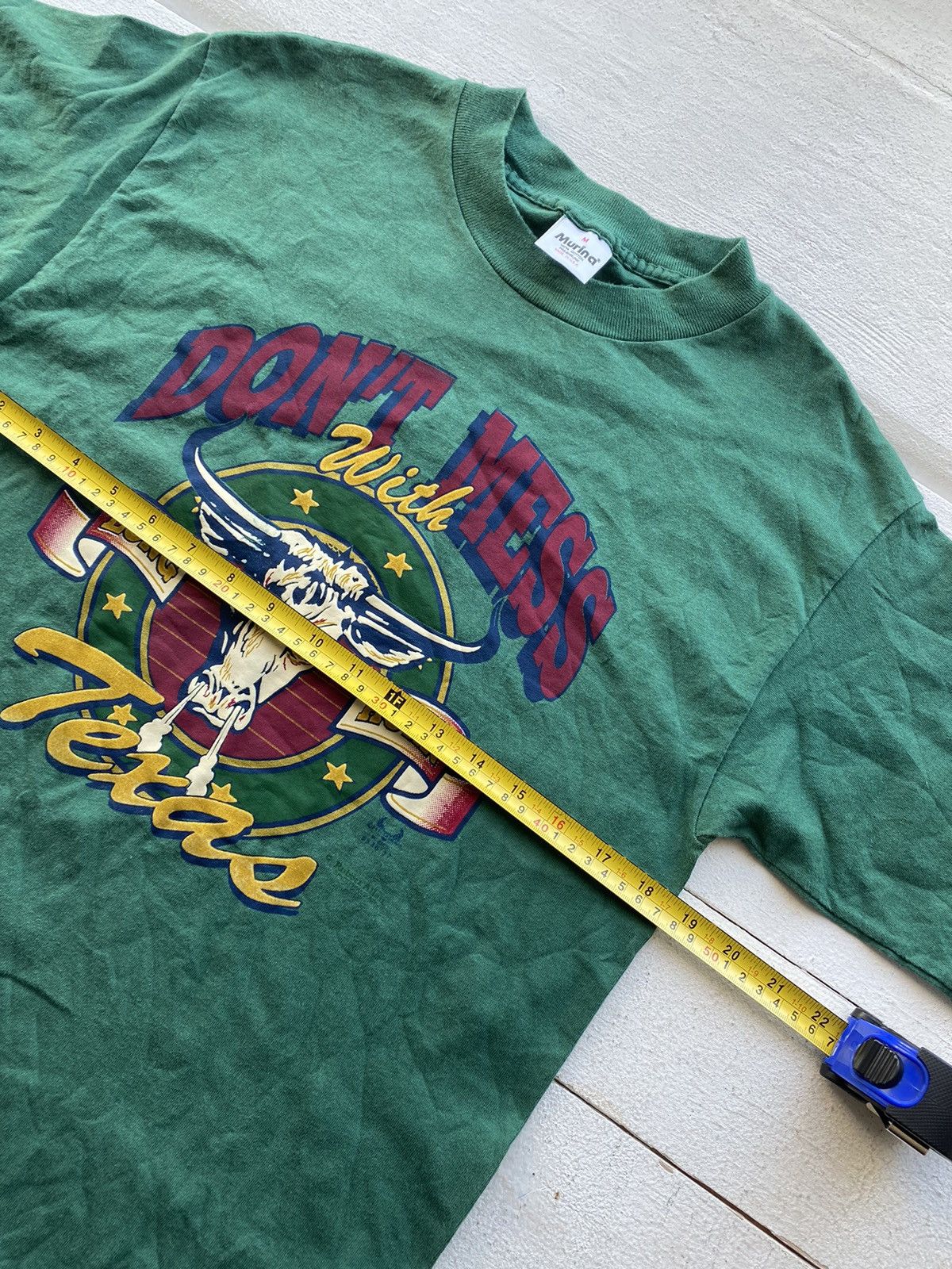 Band Tees × Vintage 1994 Robert Allan Texas Long Horn Art Shirt Davidson Style Size US M / EU 48-50 / 2 - 7 Thumbnail