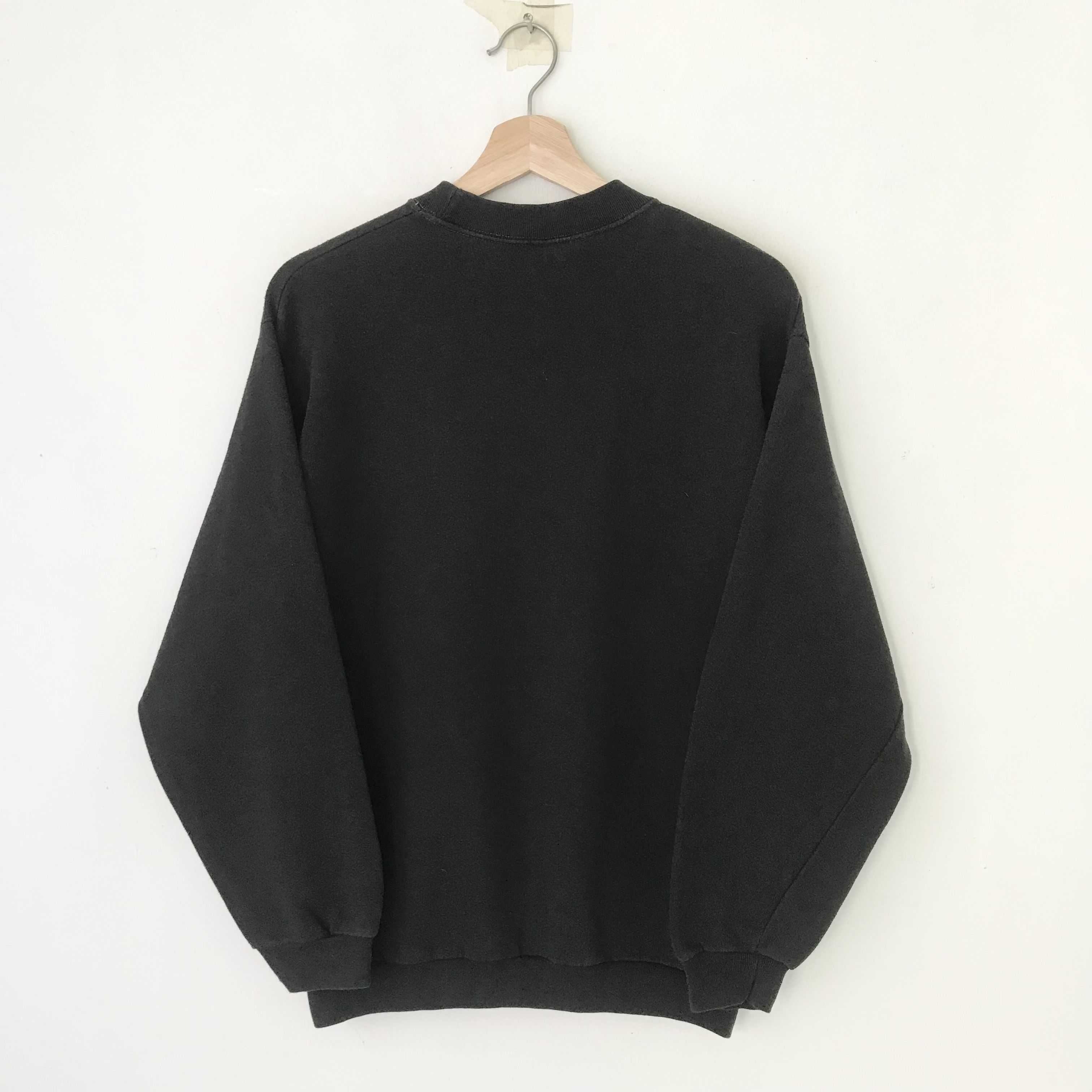 Vintage Vintage 90's Quotes Black Sweatshirt Small - 439 Size US S / EU 44-46 / 1 - 2 Thumbnail