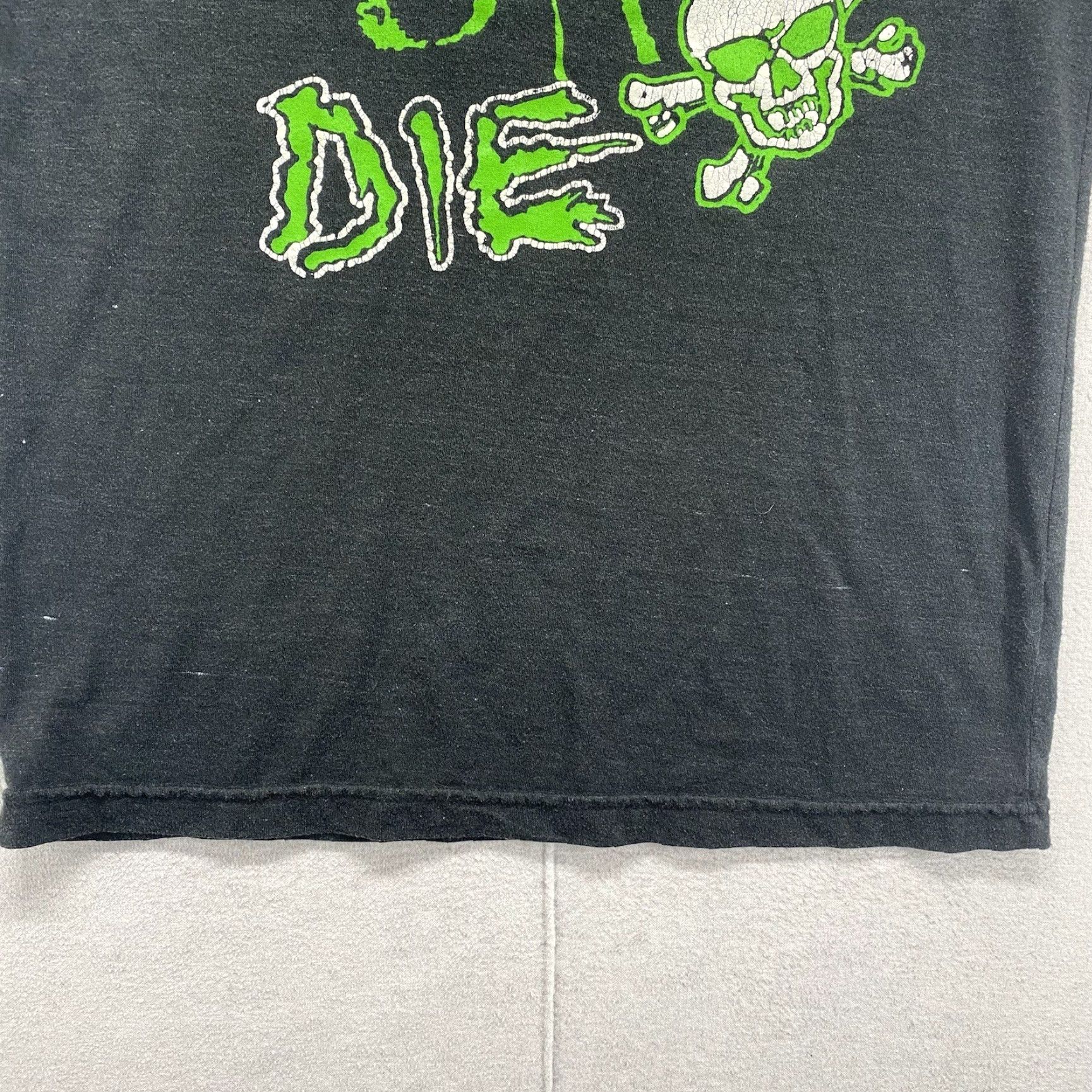 Vintage Homage Skate Or Die Graphic Muscle Shirt Tank Top XS Black 90s Skater Unisex Size US XS / EU 42 / 0 - 4 Thumbnail