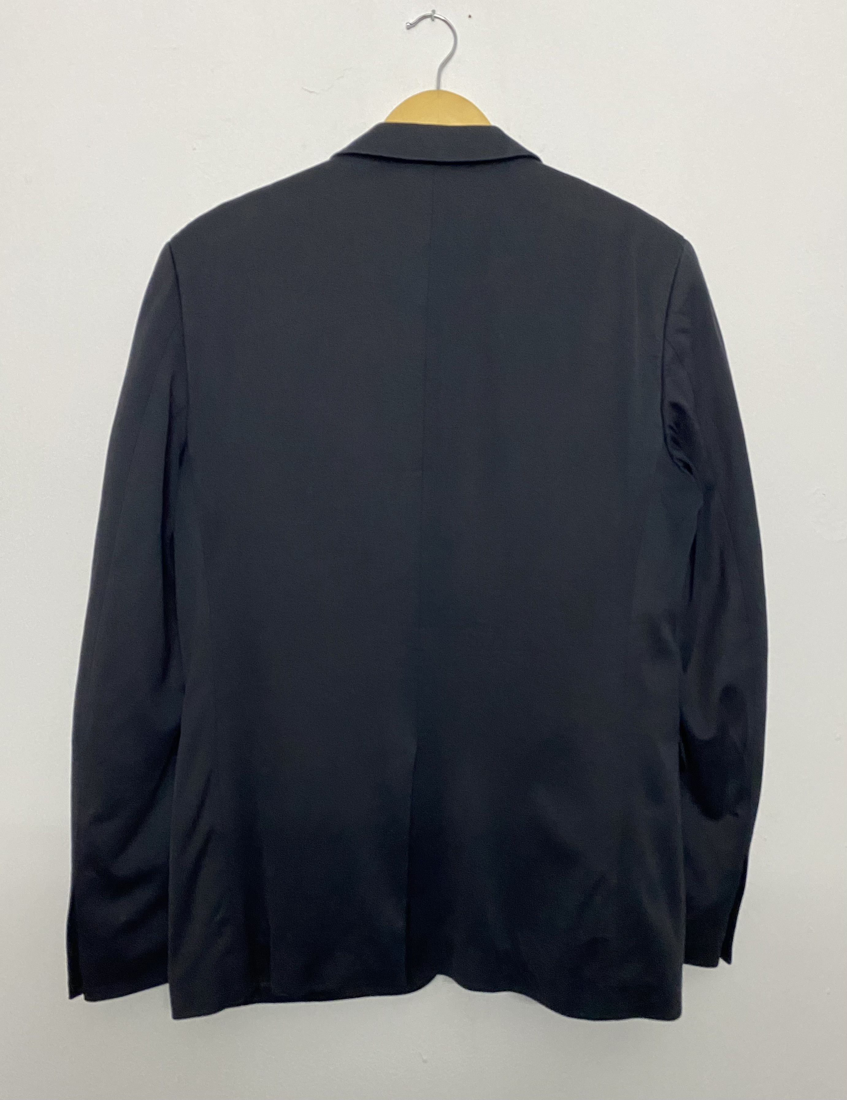 Theory Theory Japan Dark Navy Stretch Cotton Coat Blazer Size 40R - 2 Thumbnail