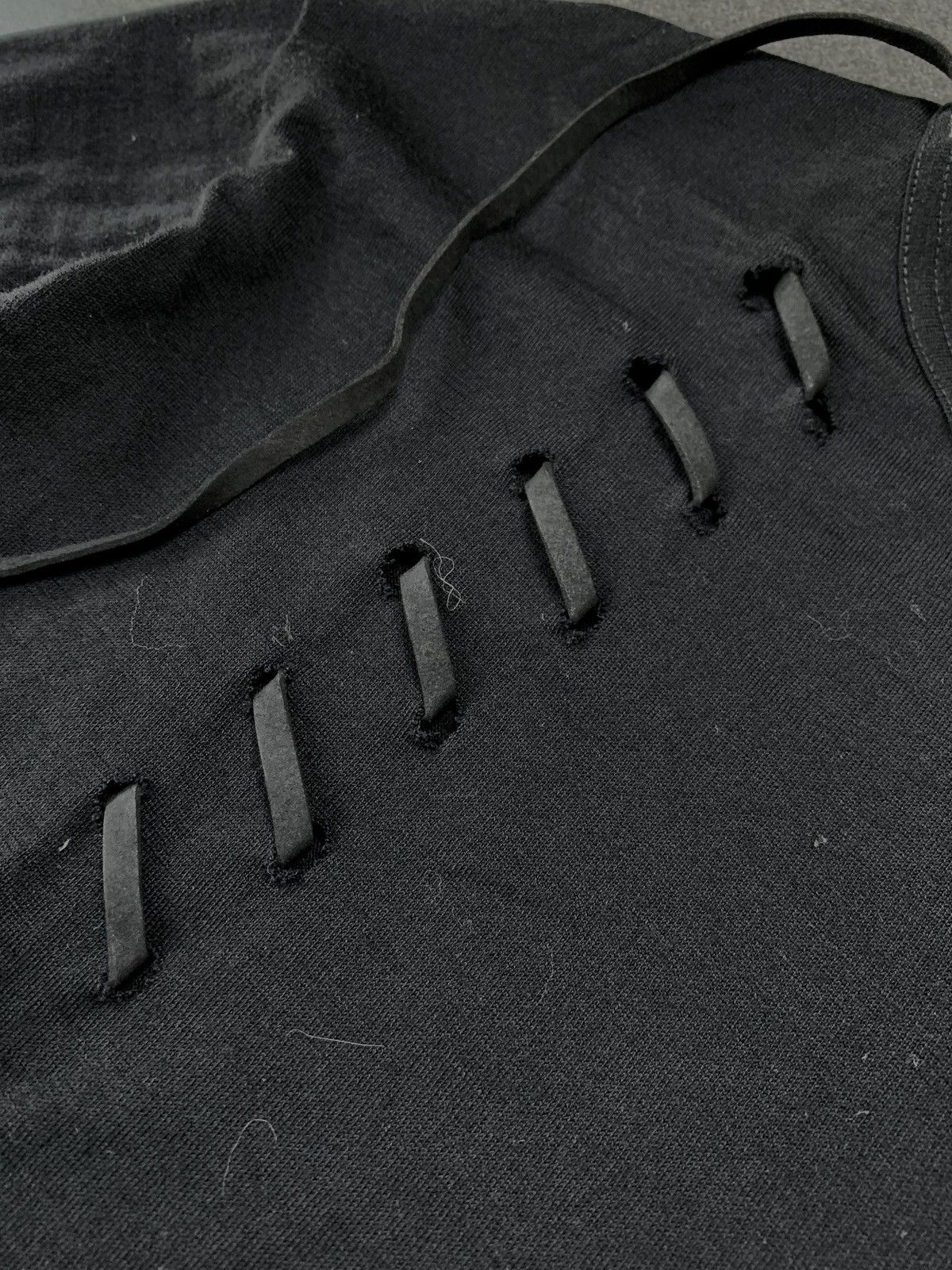 Yohji Yamamoto Wool Deconstructed Long sleeve tee Size US M / EU 48-50 / 2 - 6 Thumbnail