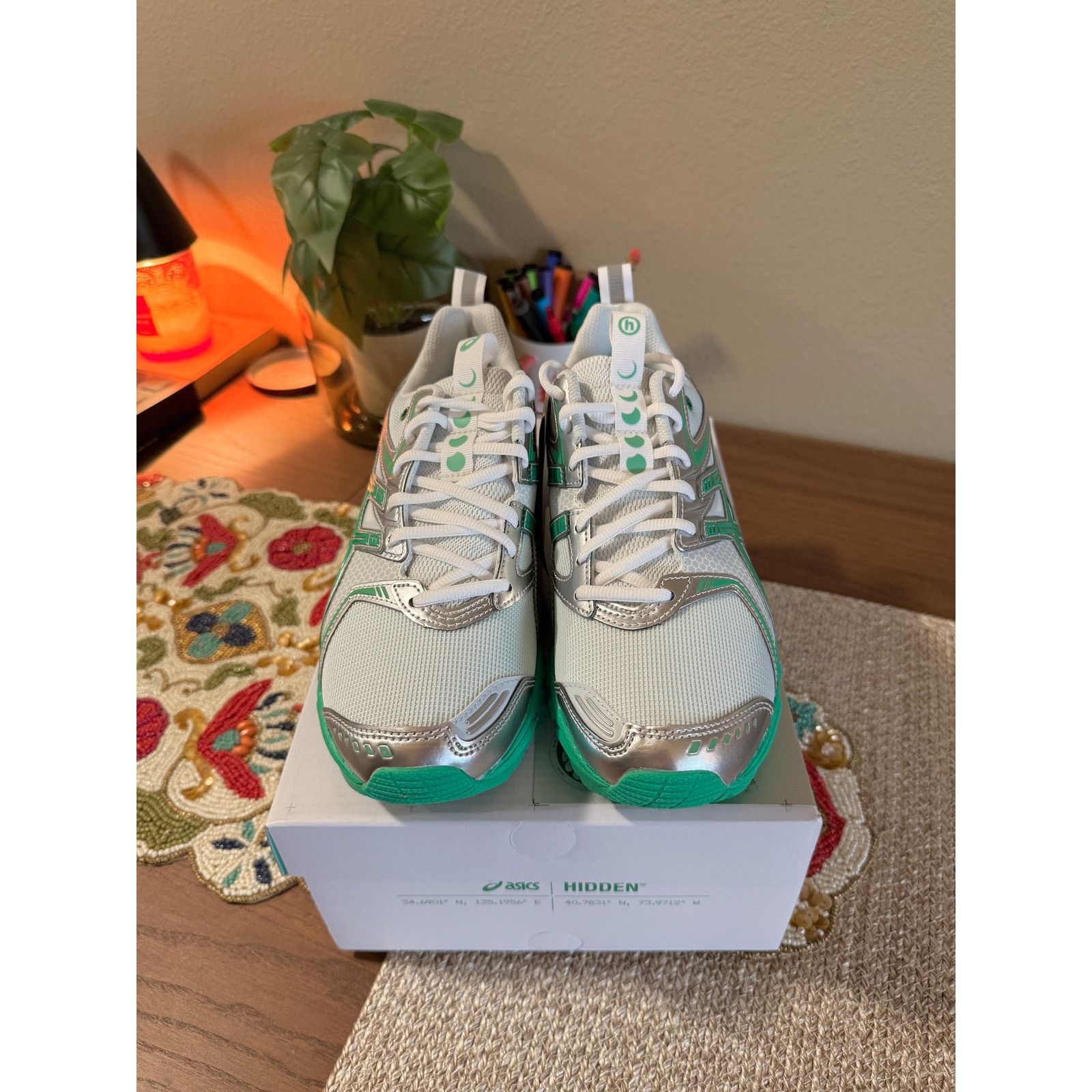 Asics ASICS Gel-DS Trainer 14 x Hidden NY Dawn White Green NYC Size US 8 / EU 41 - 3 Thumbnail