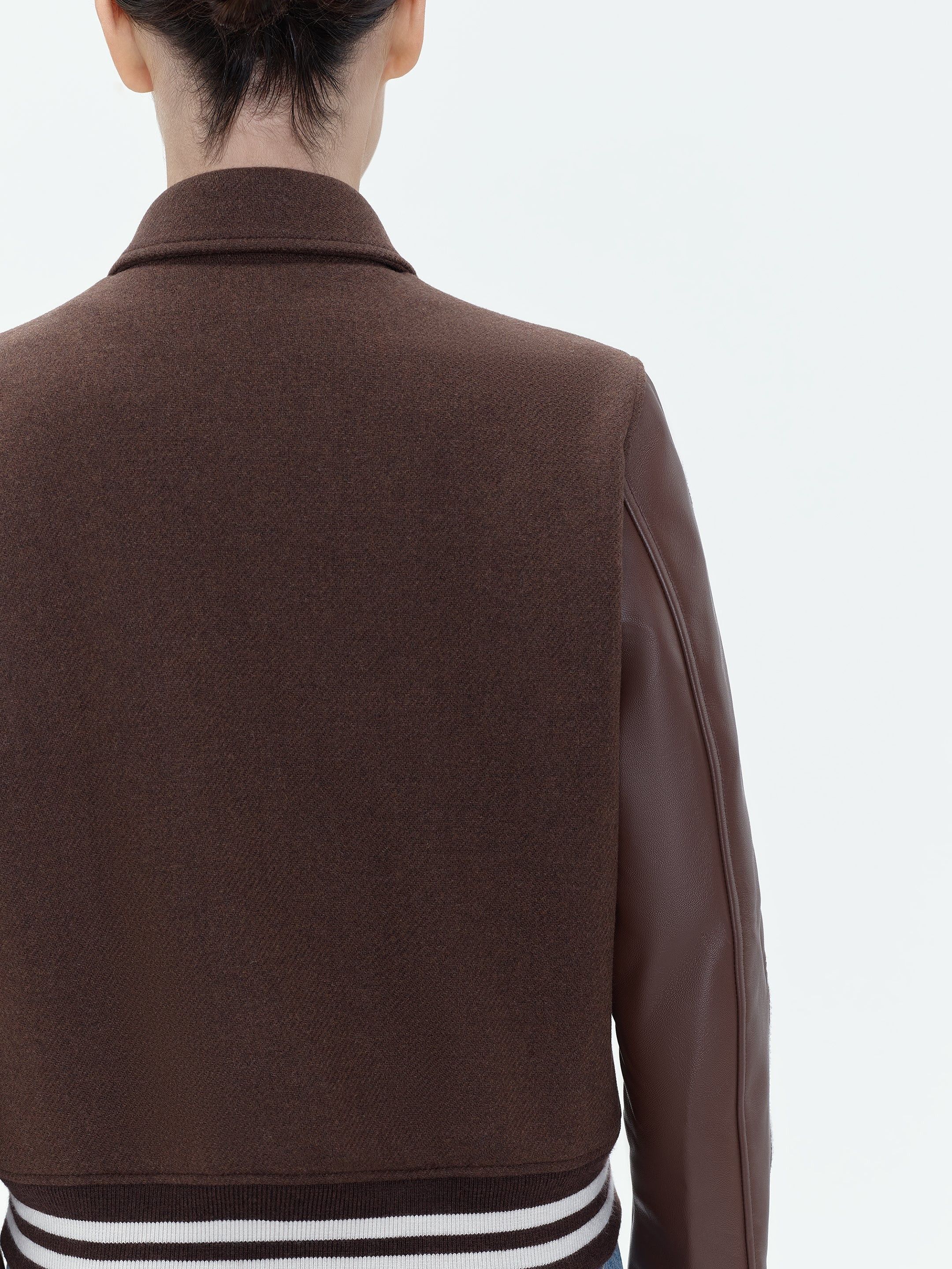 Amiri oc11z0325 Bones Bomber Jacket in Brown/White Size M / US 6-8 / IT 42-44 - 7 Thumbnail