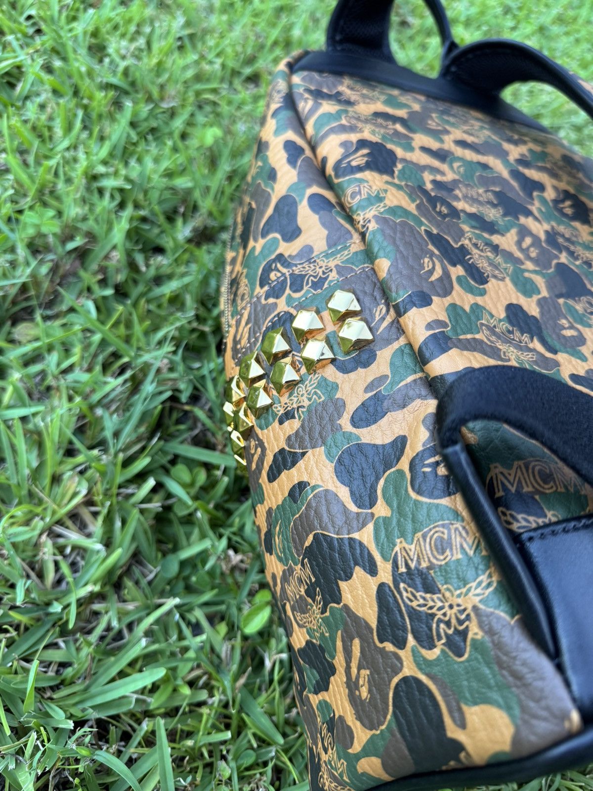 Bape × MCM MCM & BAPE Stark Visetos Camo Backpack *MINT* Size ONE SIZE - 4 Thumbnail
