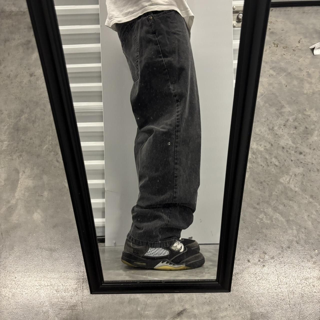 Japanese Brand × Vintage Crazy Vintage Y2K/2000s Faded Black Grunge Skater Denim Jeans! Size US 32 / EU 48 - 2 Thumbnail