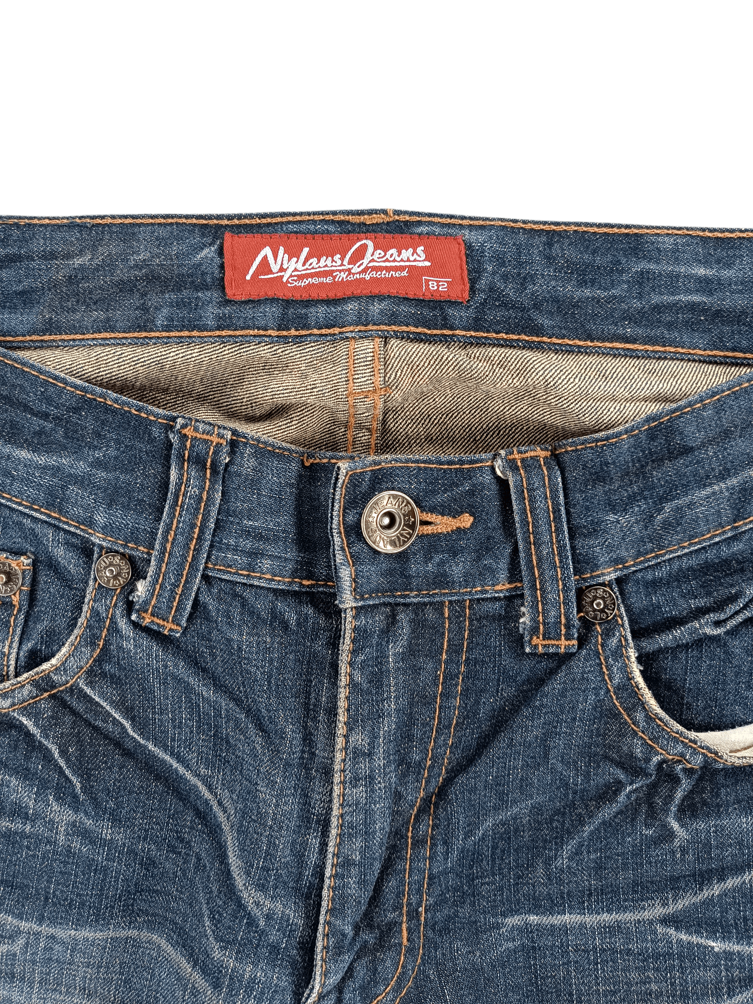 If Six Was Nine × Japanese Brand × Jean 🔥 VTG 🔥 Japanese Nylaus Rare Distressed Jeans Size US 32 / EU 48 - 12 Thumbnail