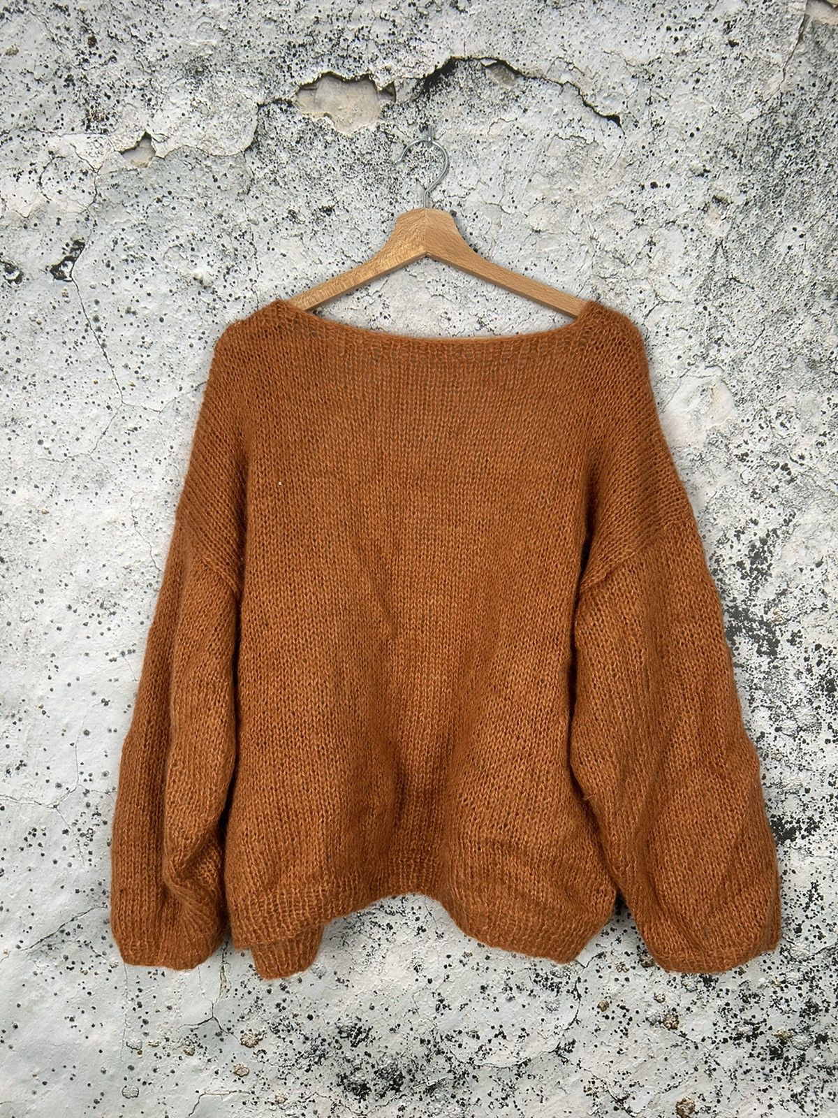 Vintage Vintage Mohair Avantgarde Cardigan Handmade Knit Sweater Size US L / EU 52-54 / 3 - 4 Thumbnail