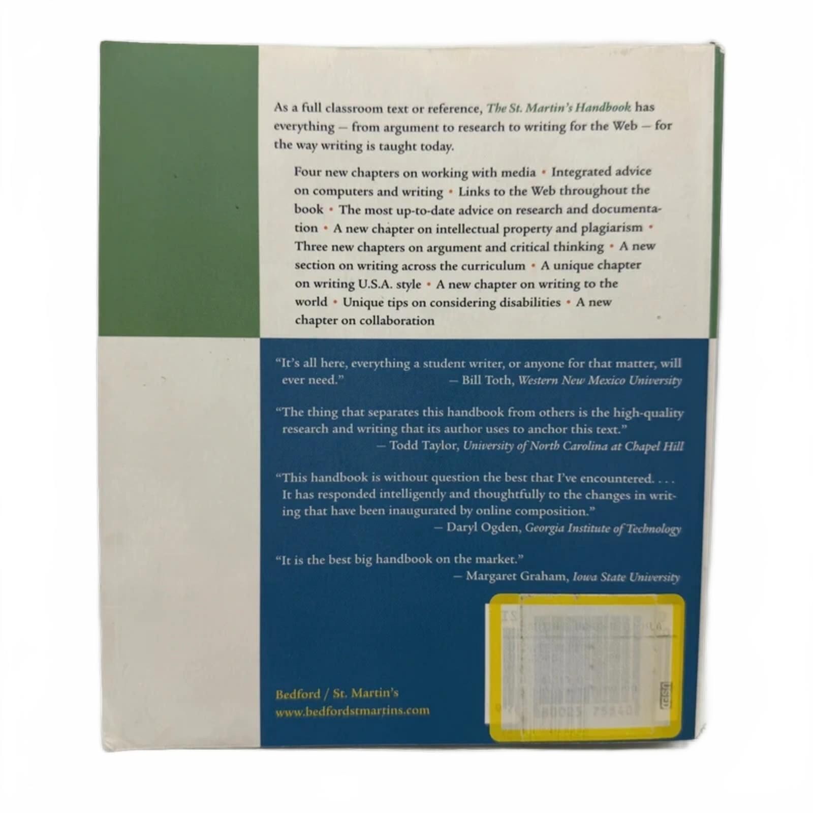 Other The St. Martin's Handbook: With 2003 MLA Update Size ONE SIZE - 2 Thumbnail