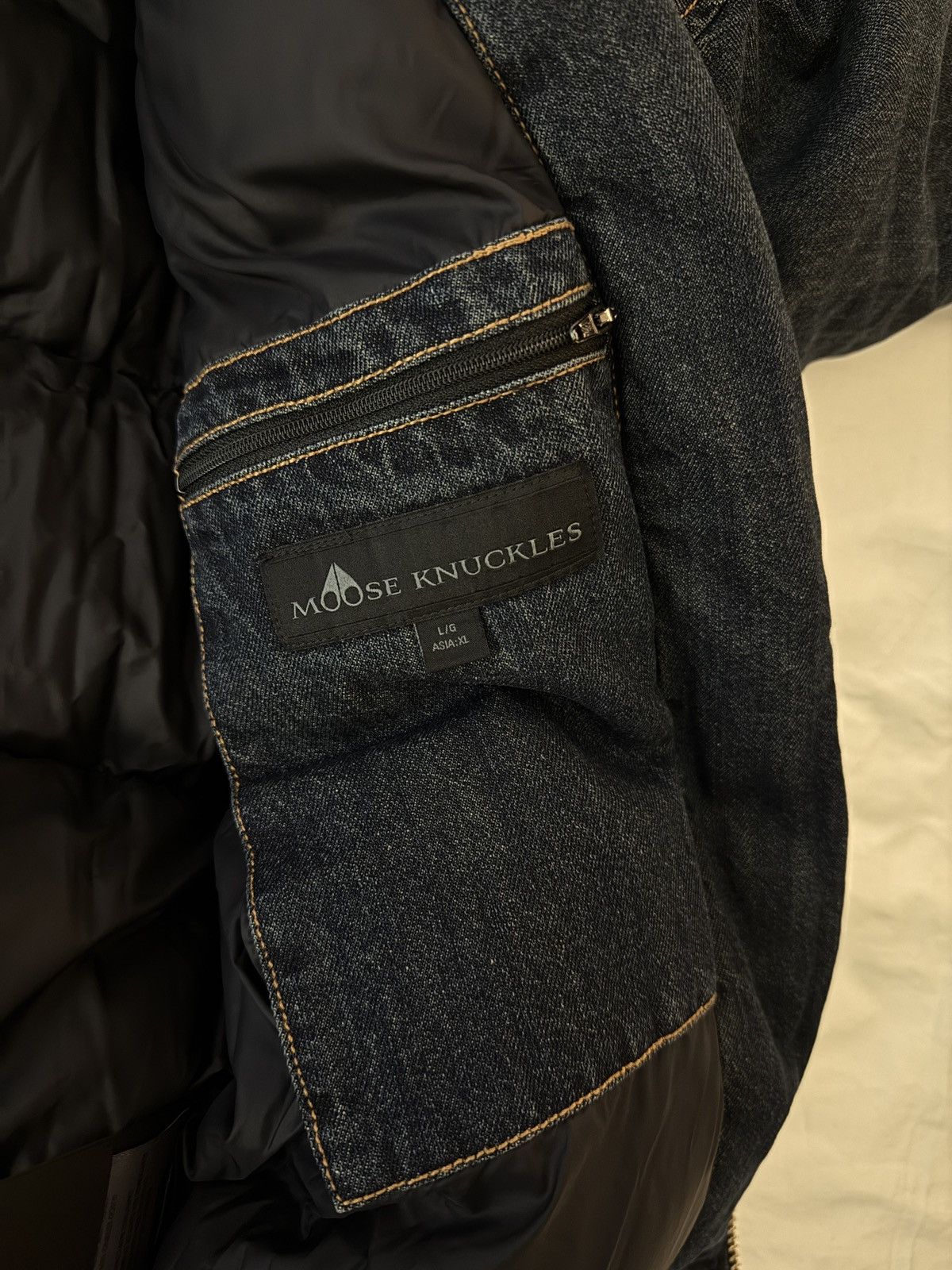 Moose Knuckles Moose Knuckles x Evisu Denim Bomber Size US L / EU 52-54 / 3 - 12 Thumbnail