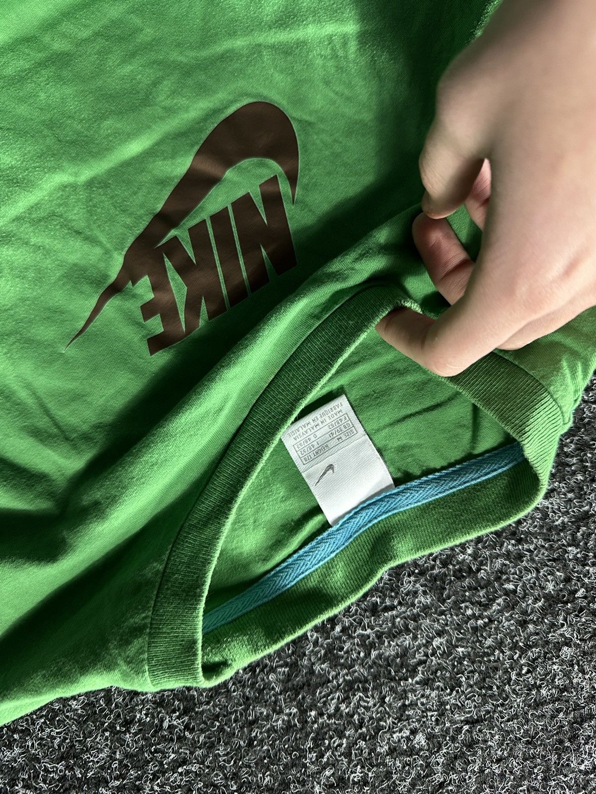 Nike × Vintage 🚨90’s NIKE TENNIS RARE BIG SWOOSH LOGO Y2K TEE Size US M / EU 48-50 / 2 - 4 Thumbnail