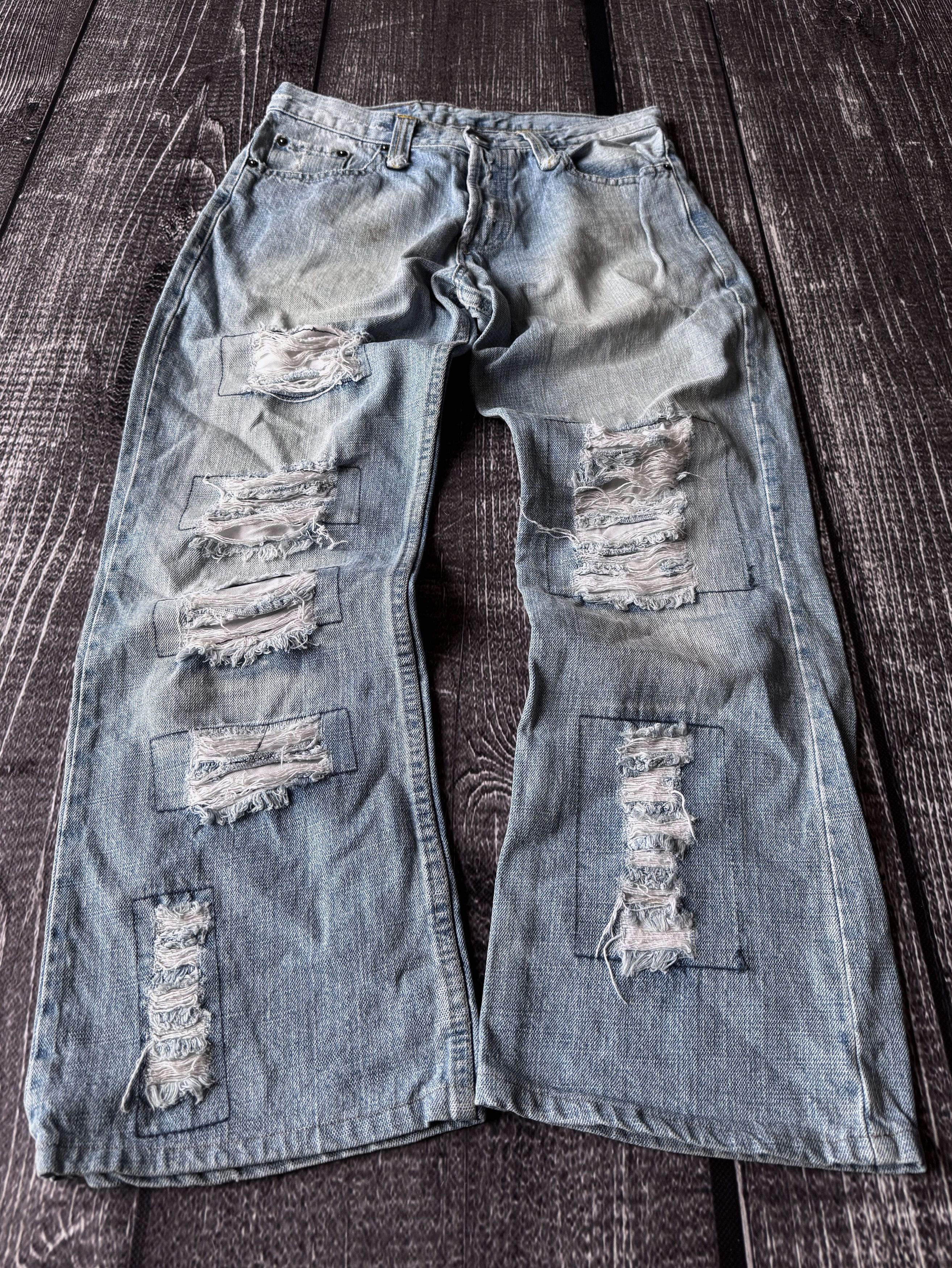 Hysteric Glamour VINTAGE 💥HYSTERIC GLAMOUR STYLE DISTRESSED JEANS 90S Size US 30 / EU 46 - 1 Thumbnail