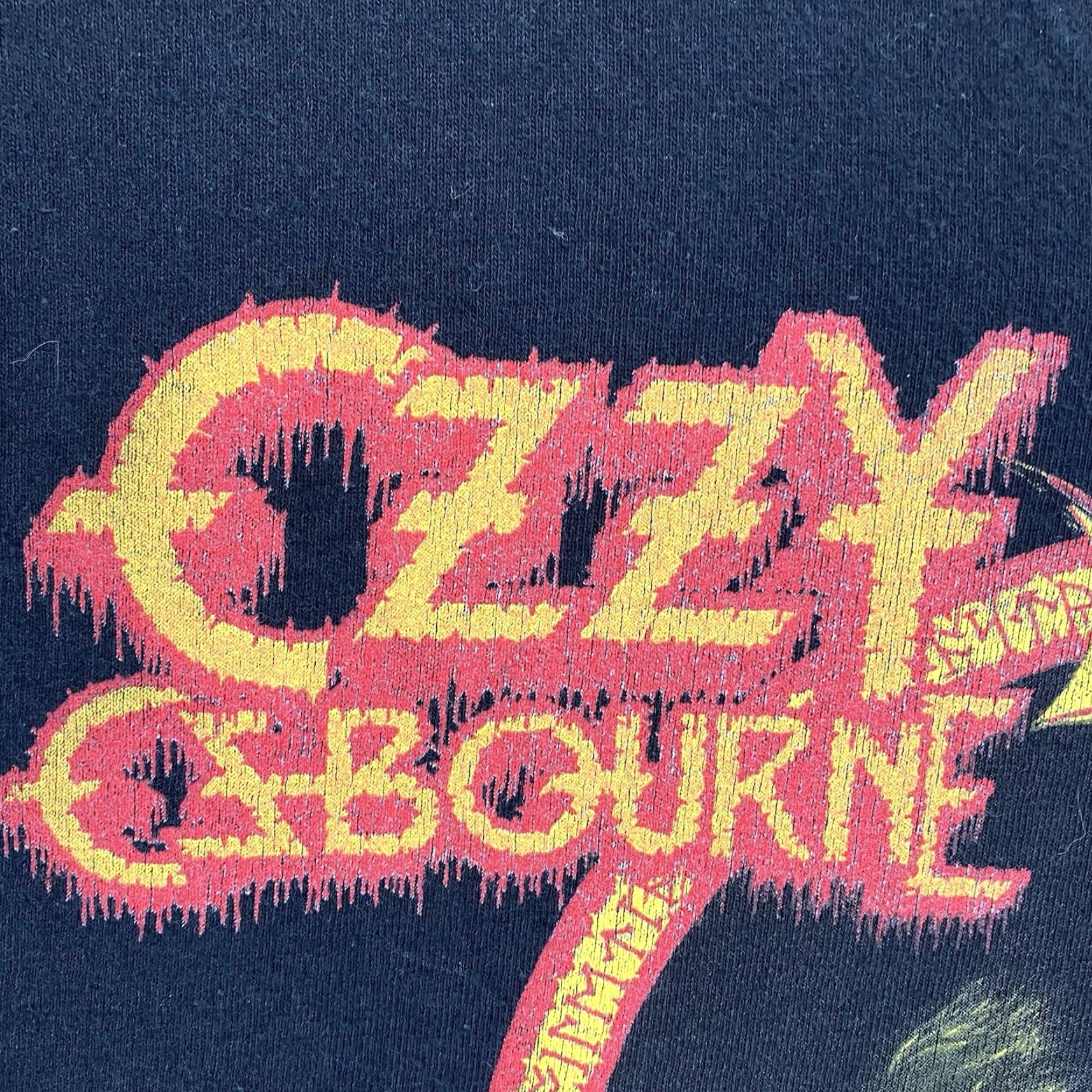Vintage Ozzy Osbourne Graphic Print T-Shirt Speak Of The Devil 2015 Black Men's 2XL V-Neck Size US XXL / EU 58 / 5 - 6 Thumbnail