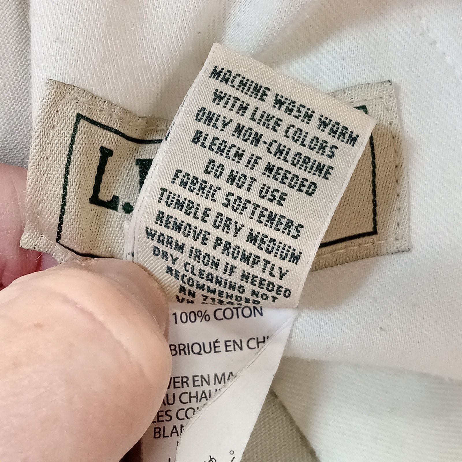 L.L. Bean L.L. Bean Pants 34 X 32 Mens Cargo Khakis Stright Flat Front Size US 34 / EU 50 - 6 Thumbnail
