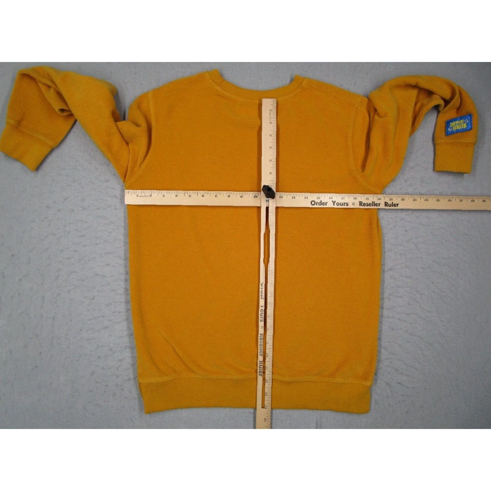 Vintage VINTAGE Dutch Bros Coffee Sweatshirt Men Medium Yellow Cotton Fleece Pullover Crew Neck Logo All Seasons Size US M / EU 48-50 / 2 - 4 Thumbnail