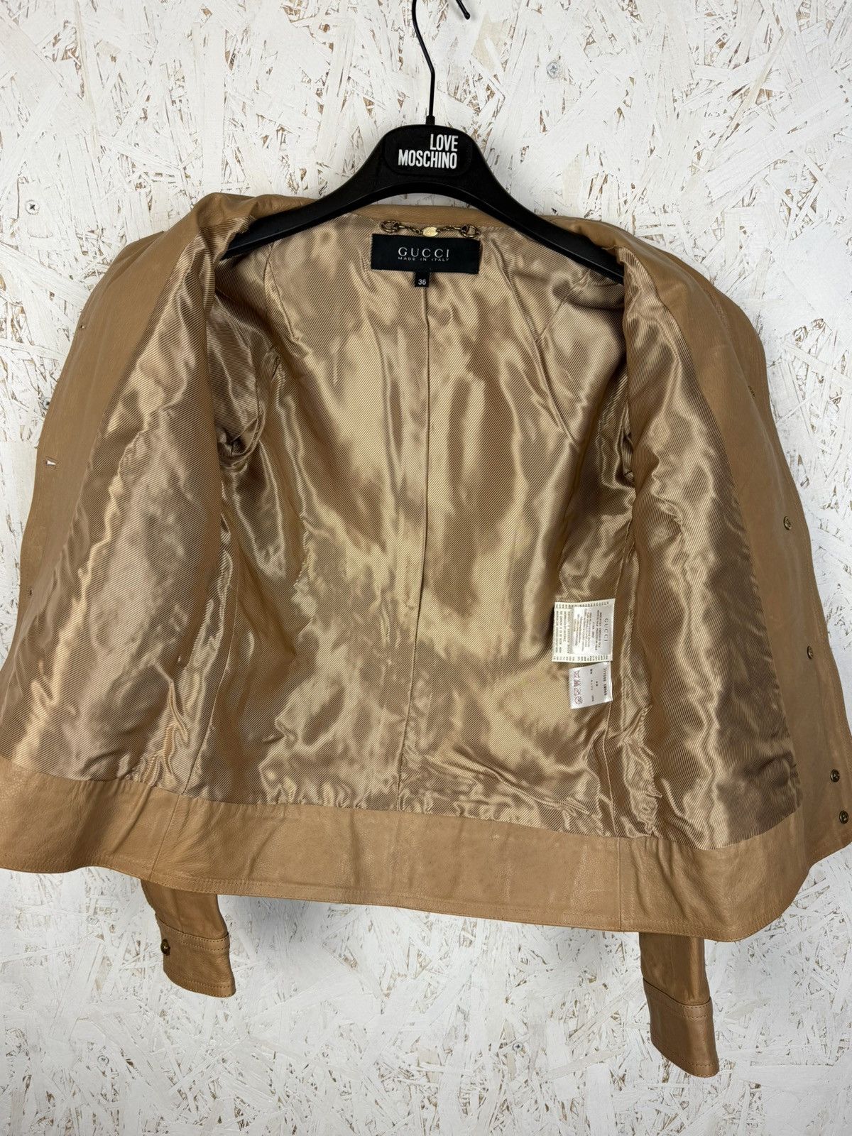 Gucci Gucci SS13 Floral Embroidery Leather Jacket Beige Size 36 Size XS / US 0-2 / IT 36-38 - 12 Thumbnail