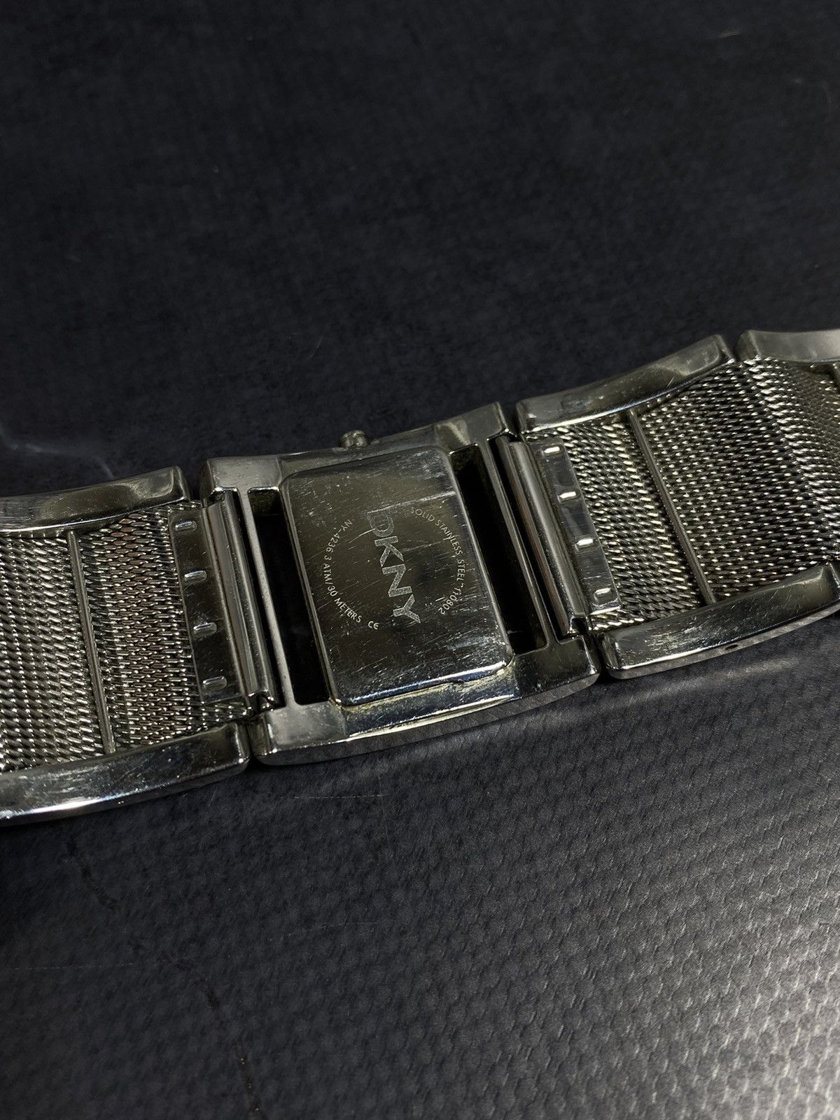 Hysteric Glamour DKNY Vintage 00s Stainless Steel Cuff Watch | Bold Design Size ONE SIZE - 6 Thumbnail