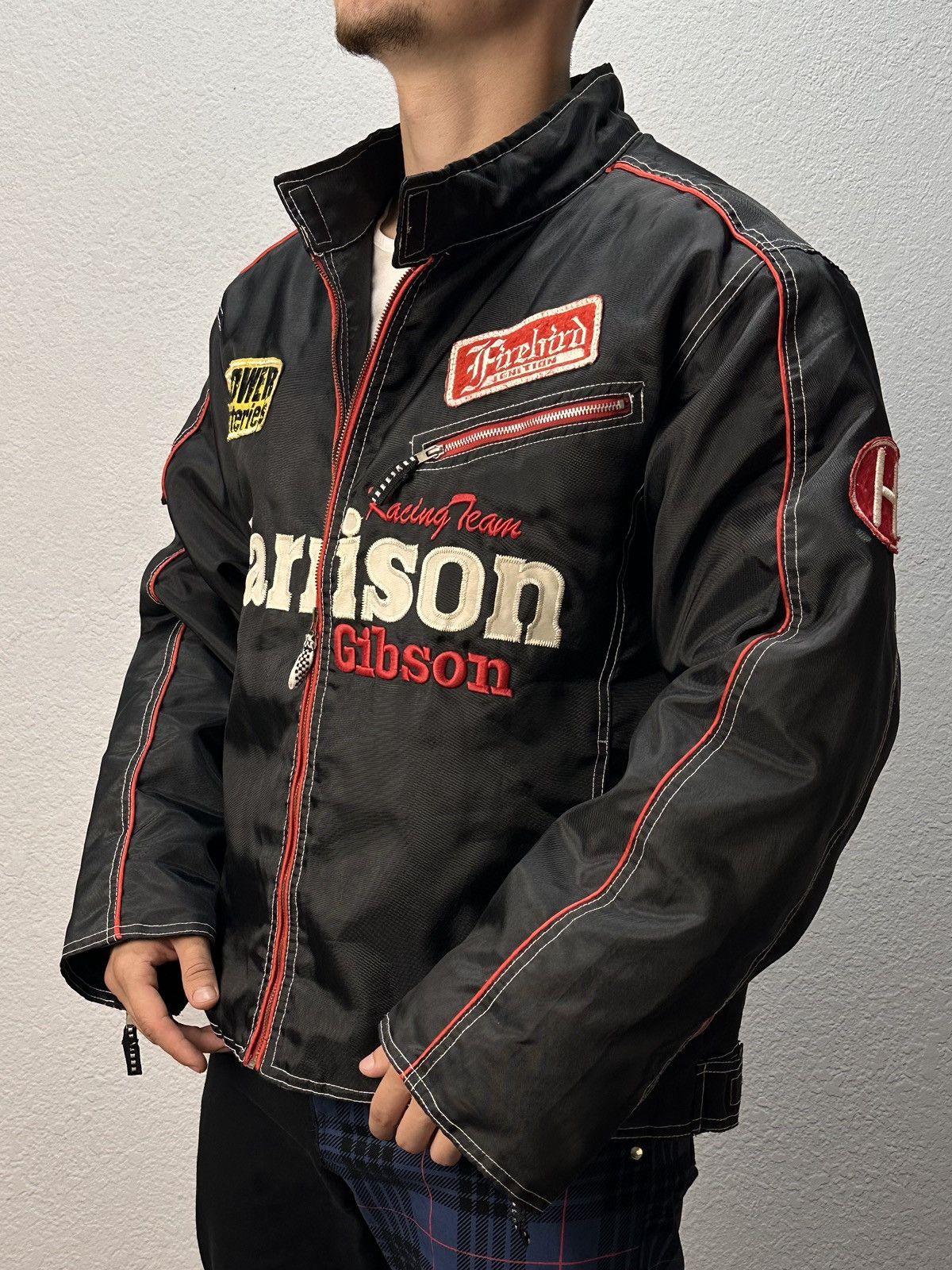 NASCAR Vintage Racing Jacket Harrison F1 Nascar Marlboro Y2k Rare Size US XXL / EU 58 / 5 - 3 Thumbnail