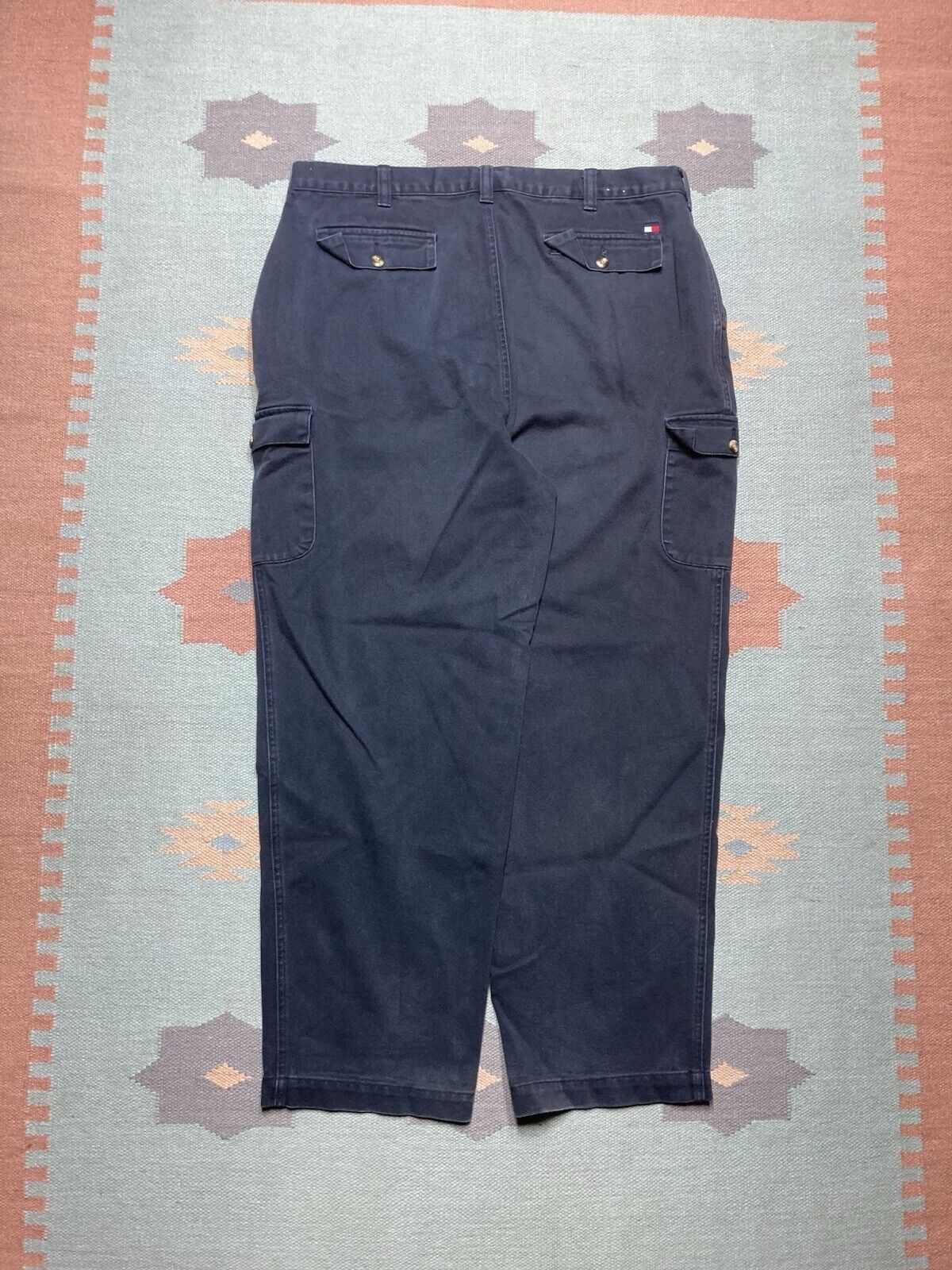 Tommy Hilfiger × Vintage VTG y2k baggy jeans cargo pants Tommy Hilfiger skater 38x31 Size US 38 / EU 54 - 1 Thumbnail