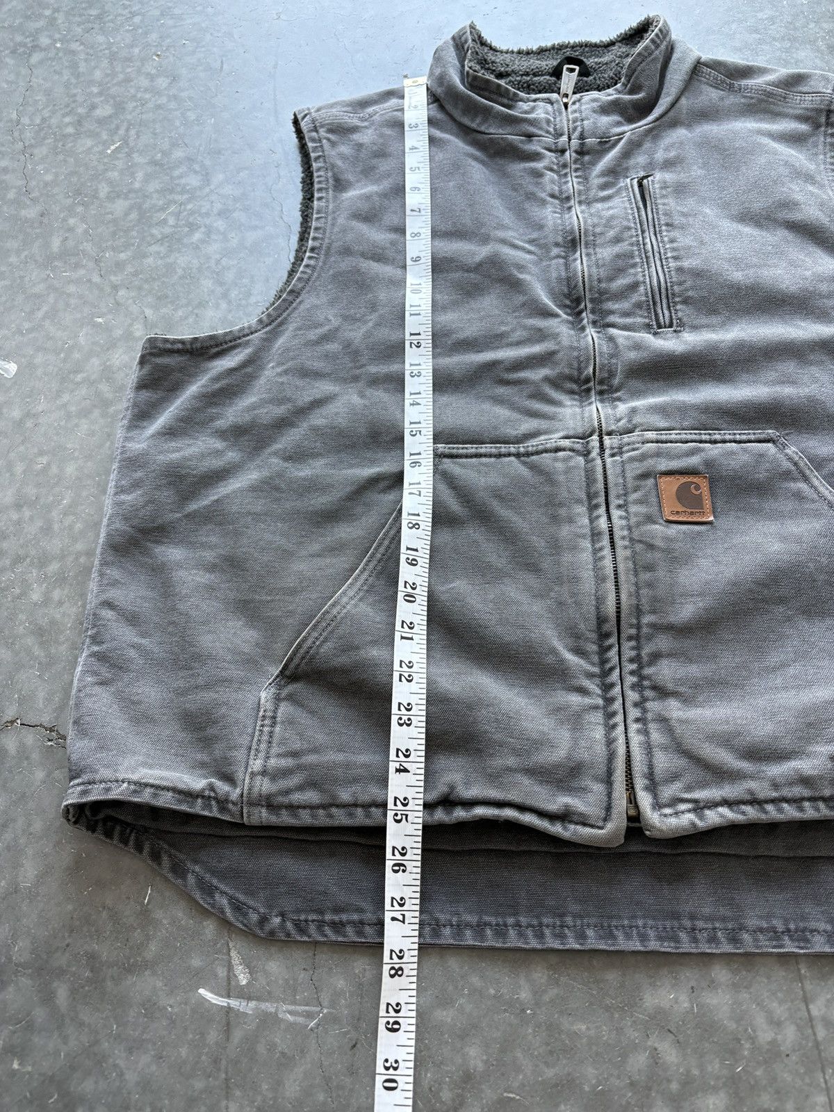 Carhartt Vintage Y2K Carhartt Vest Sherpa Lined Canvas Size US XL / EU 56 / 4 - 9 Thumbnail