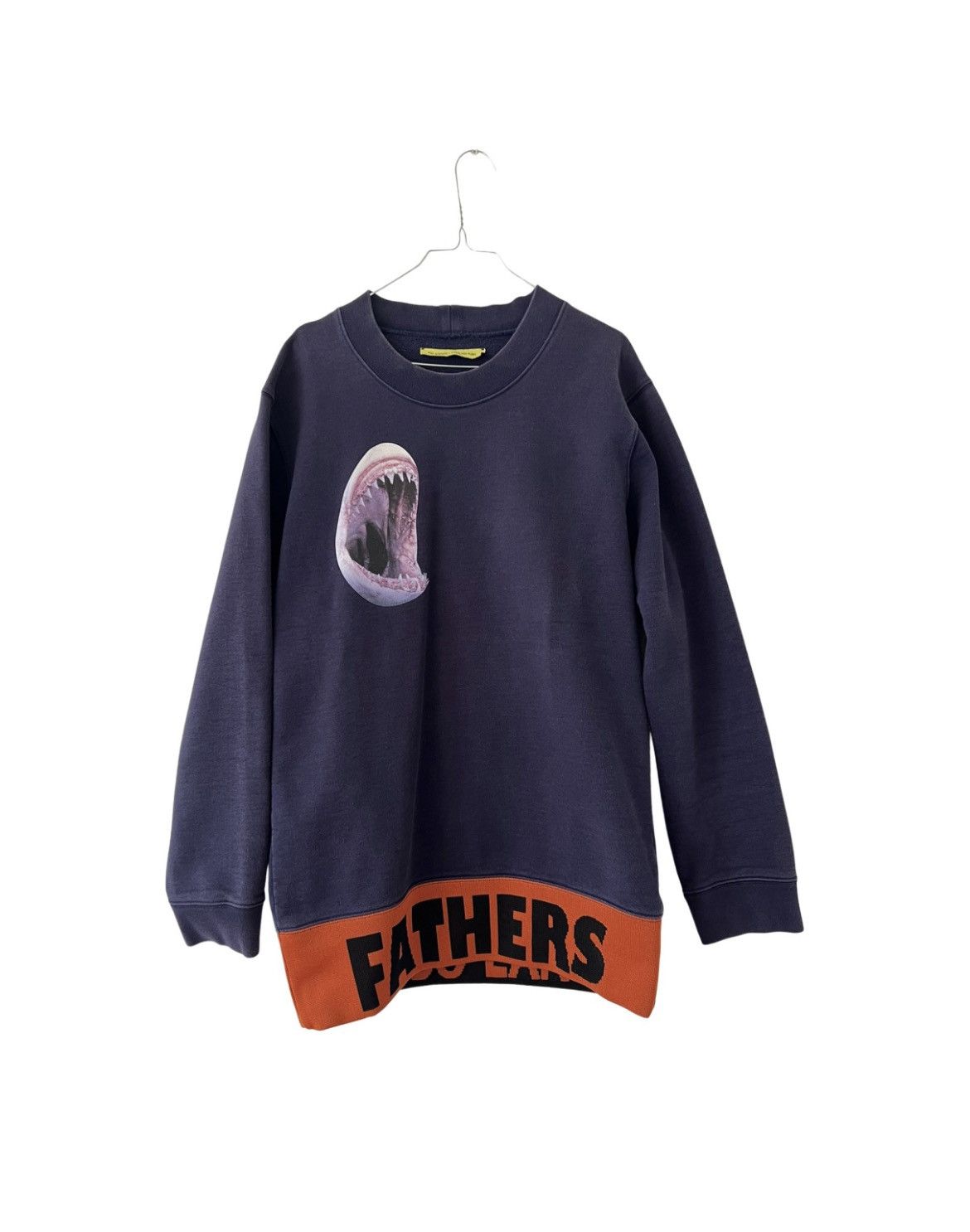 Raf Simons / Sterling Ruby ニットセーター Raf Simons Sterling Ruby Navy Terry Crewneck Sweater - Ākaibu Store