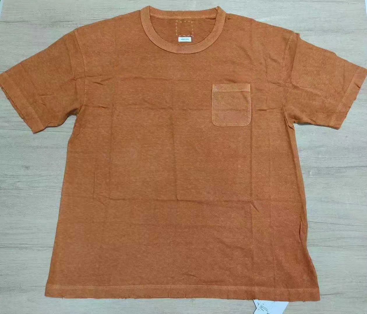 Visvim visvim 21ss jumbo tee uneven-dye orange 3 hand-damaged Size US L / EU 52-54 / 3 - 1 Thumbnail