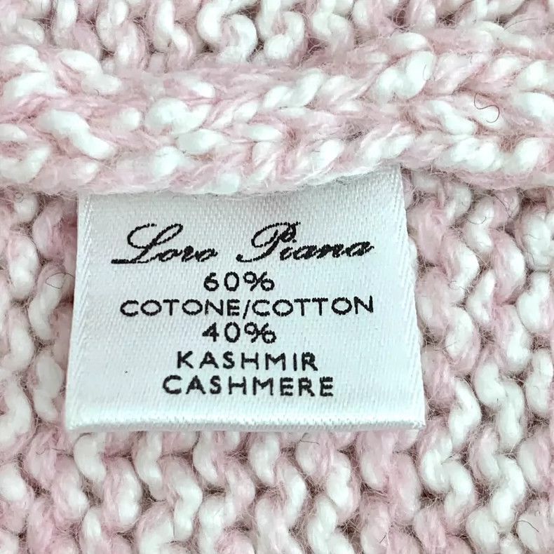 Loro Piana LORO PIANA Pink cotton long sleeve knitted sweater with V Size M / US 6-8 / IT 42-44 - 6 Thumbnail
