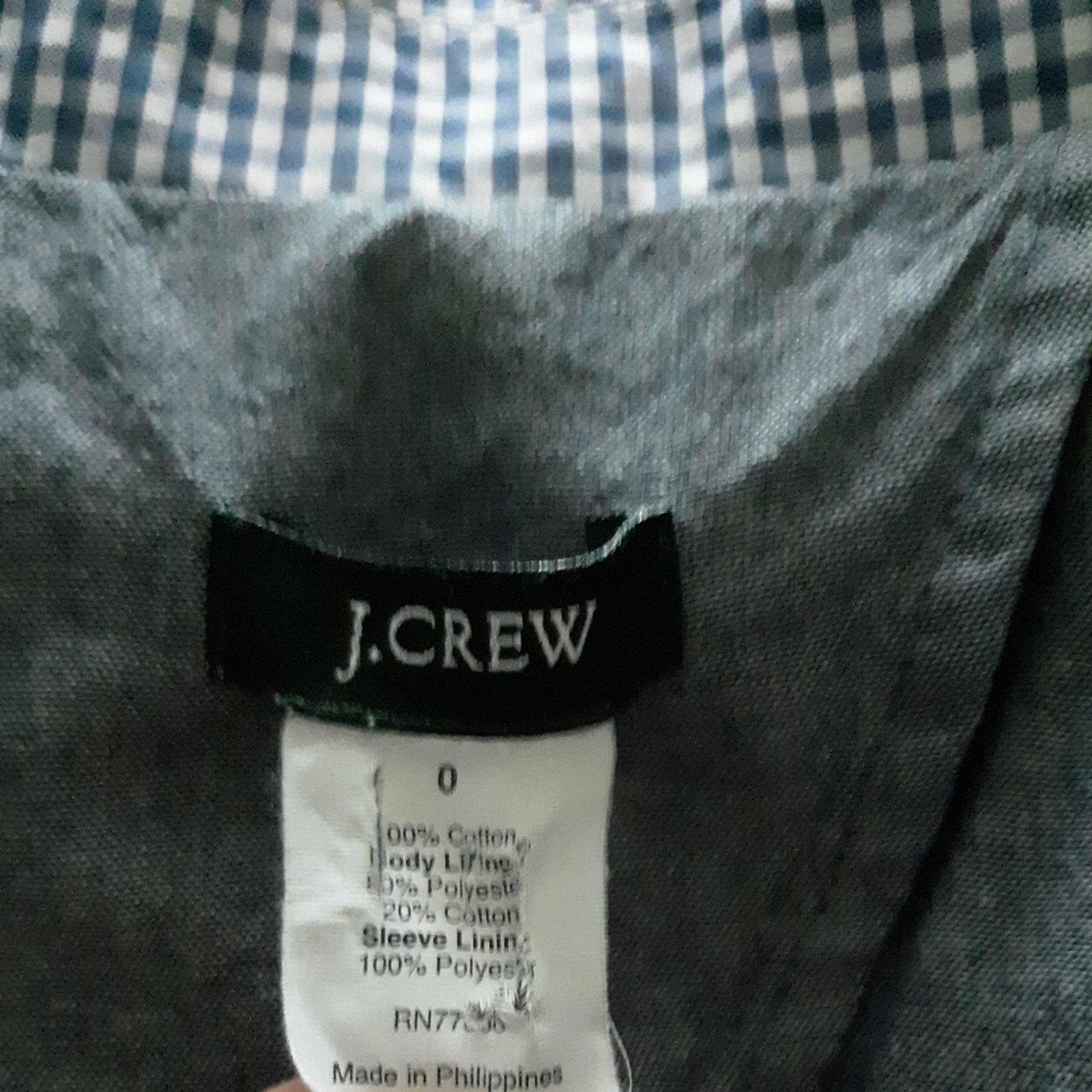 J.Crew J. Crew Gingham Blazer 0 Size XS / US 0-2 / IT 36-38 - 5 Thumbnail
