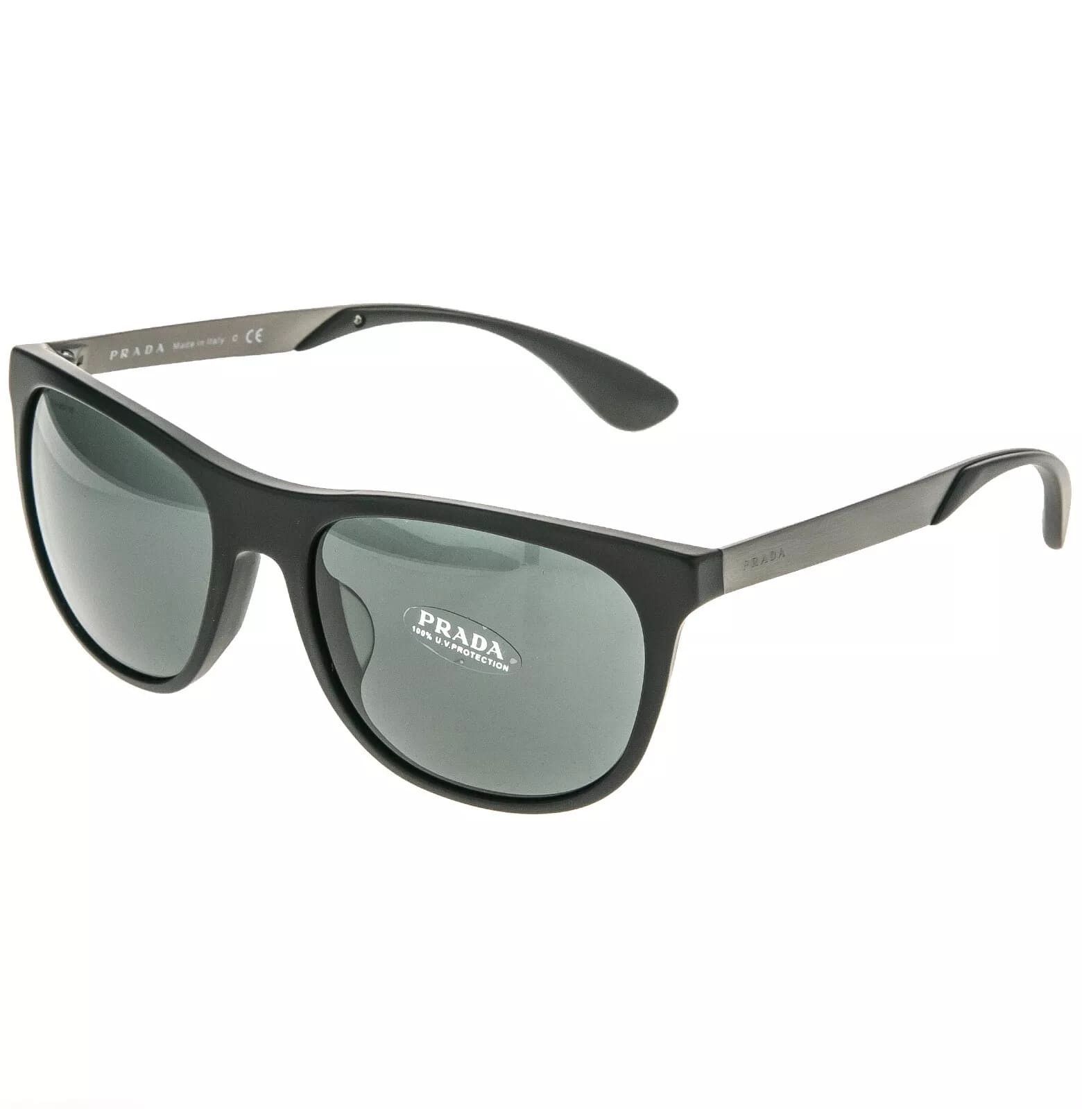 Prada PRADA SPR 04S Square Matte Black Sport Sunglasses PR04SSF Size ONE SIZE - 9 Thumbnail