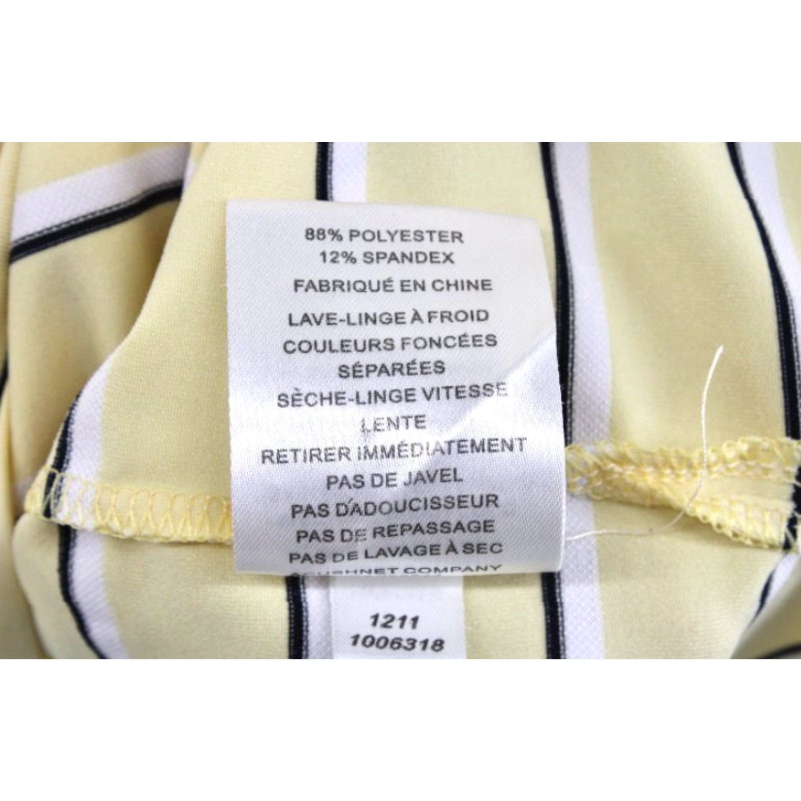 Footjoy FootJoy Polo Shirt Men’s Large Yellow Black Stripe Performance Golf Preppy Shirt Size US L / EU 52-54 / 3 - 7 Thumbnail