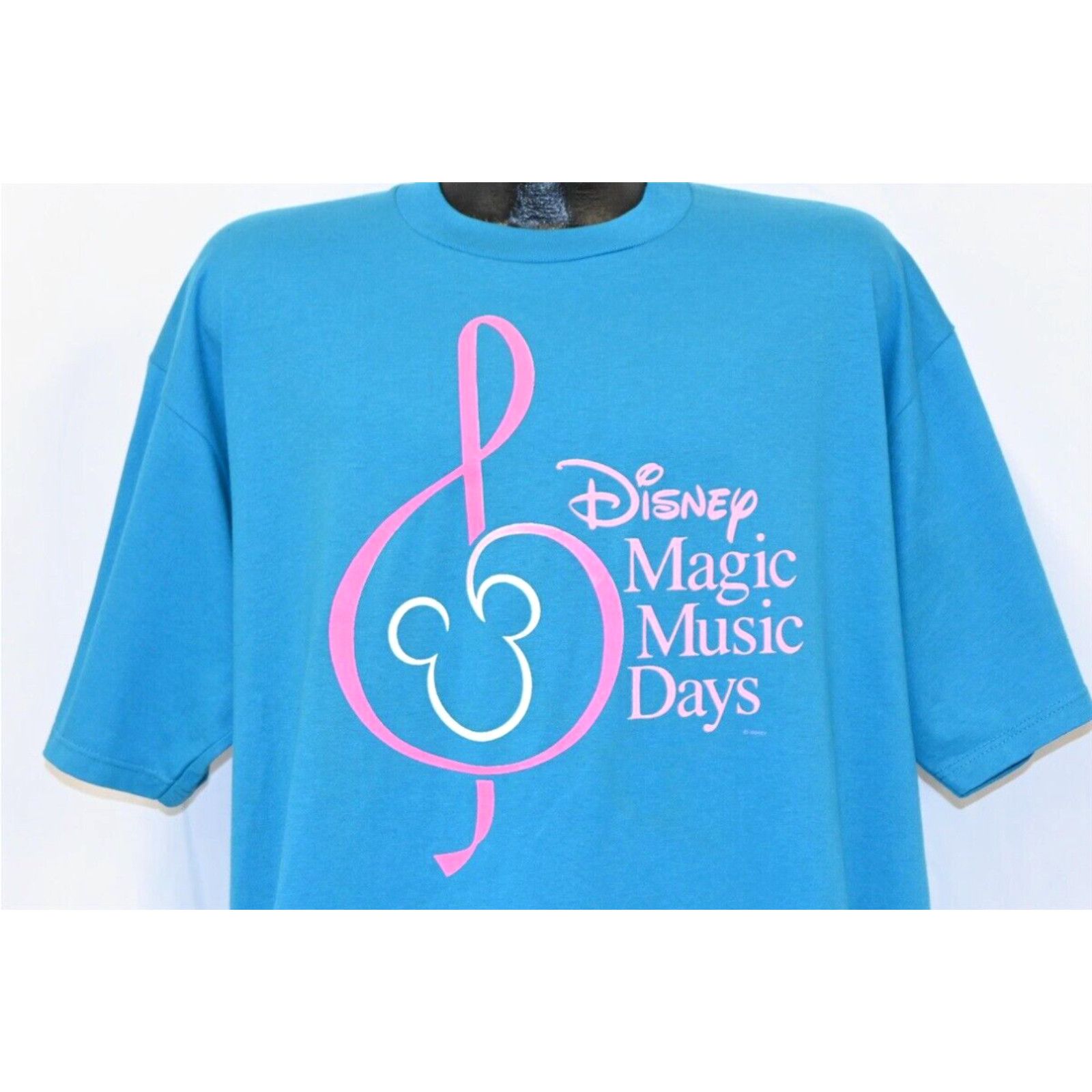 image of Vintage 90's Walt Disney Magic Music Days Youth Art Program T-Shirt XL in White, Men's